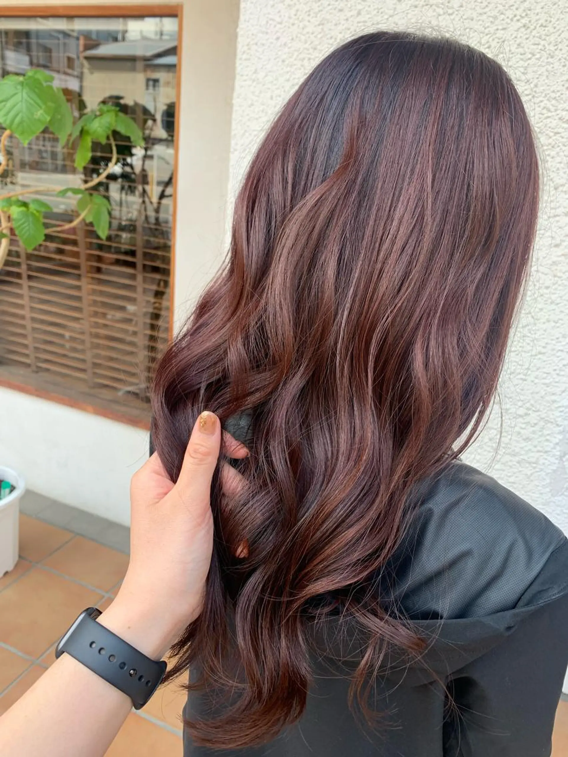 ロング カラー パーマ putri 川邉 優花のヘアスタイル