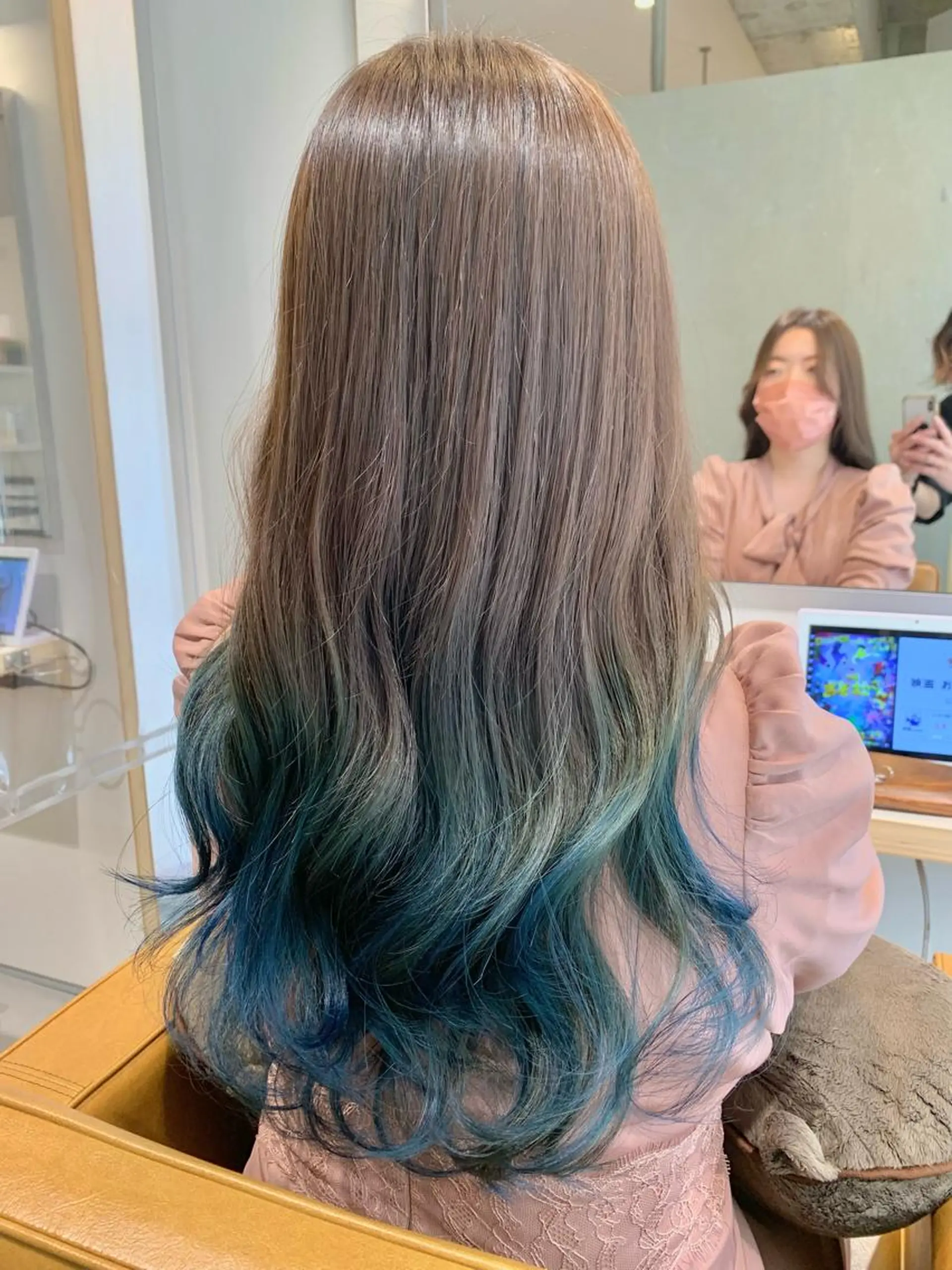 ロング カラー 縮毛矯正×艶カラー /中村勇太のヘアスタイル