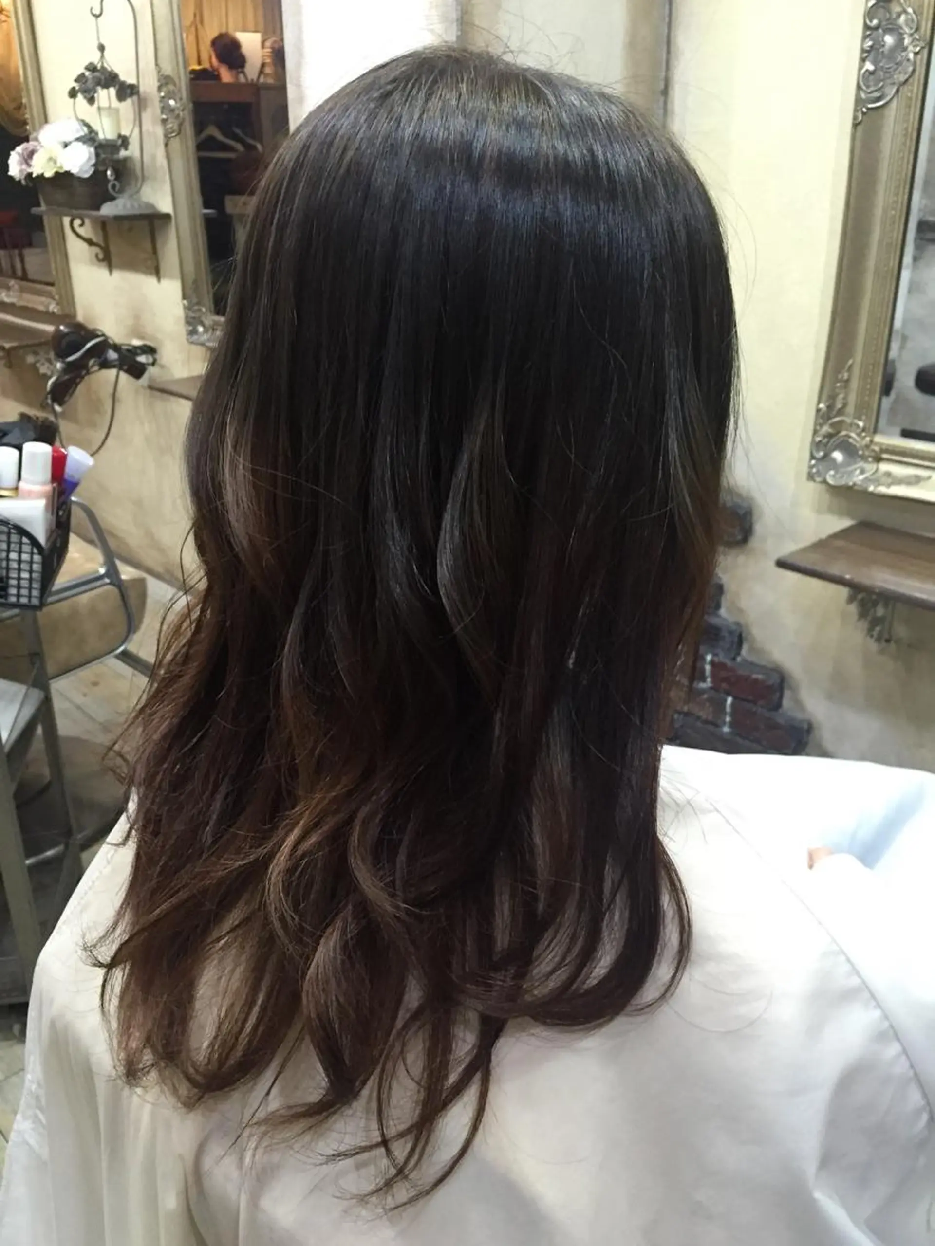 ロング カラー アッシュ グラデーションカラー Uni.Lash【ユニラッシュ】所属・内田 有華のマツエク・マツパデザイン