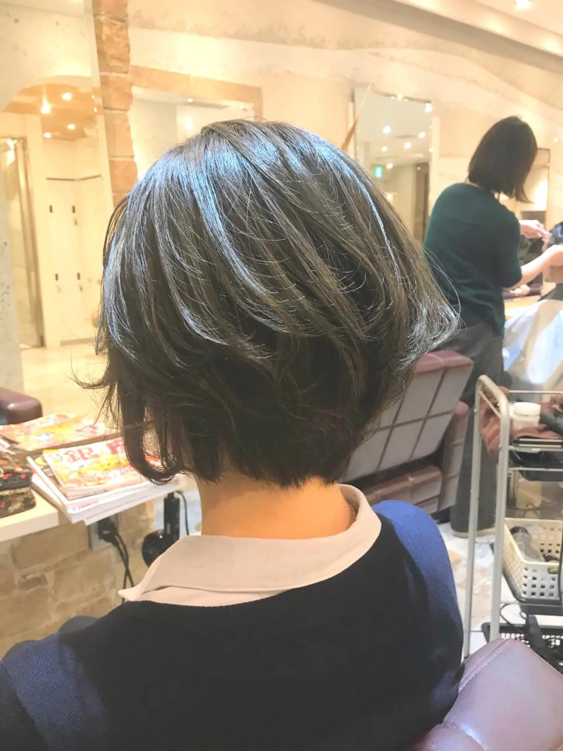 ショート カラー ハイライトカラー ボブ ハイライト ショートヘア 髪質改善・艶髪特化 木村侑平のヘアスタイル