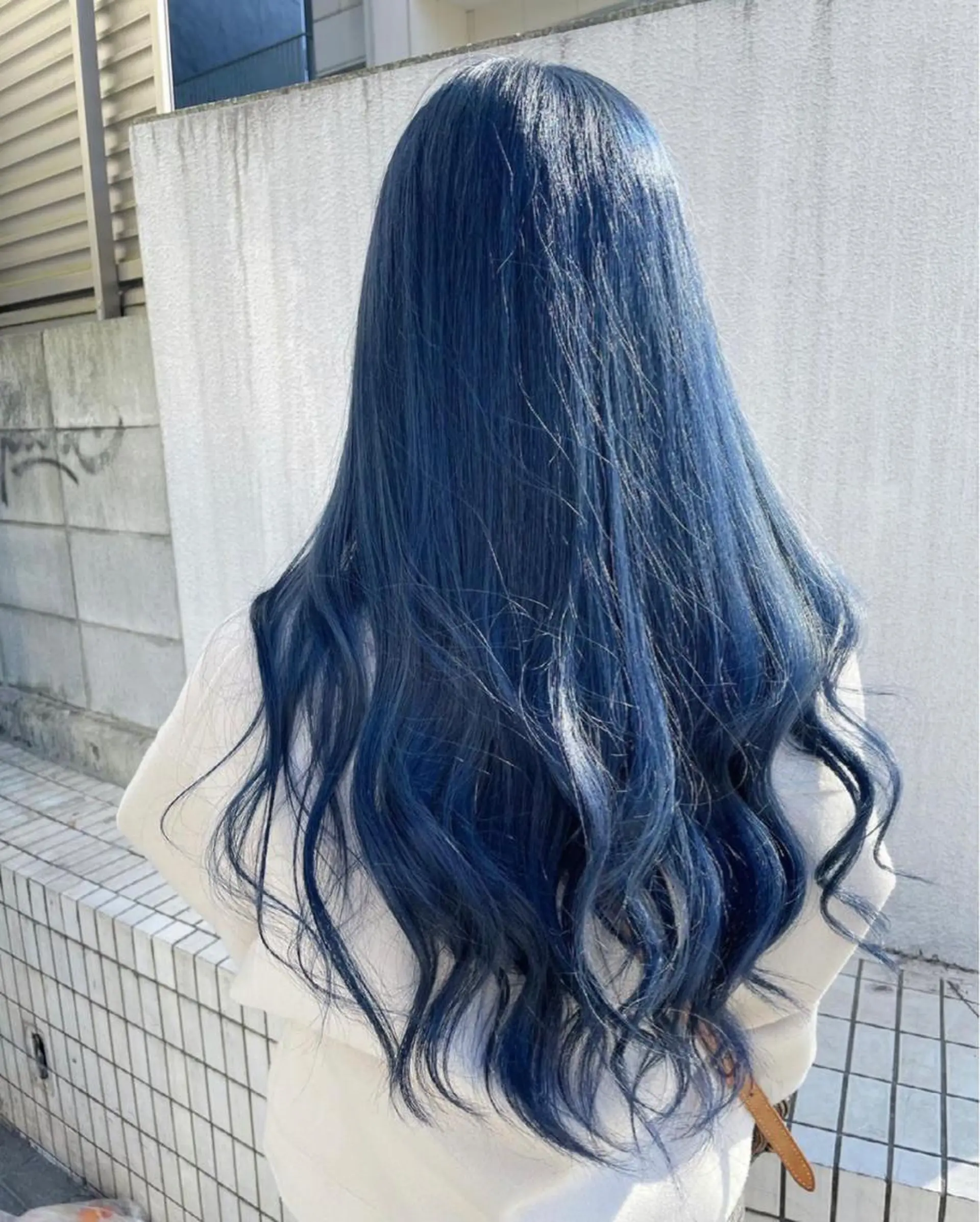 ロング カラー ブルーカラー ネイビーカラー トリートメント /カラー/NAOKIのヘアスタイル