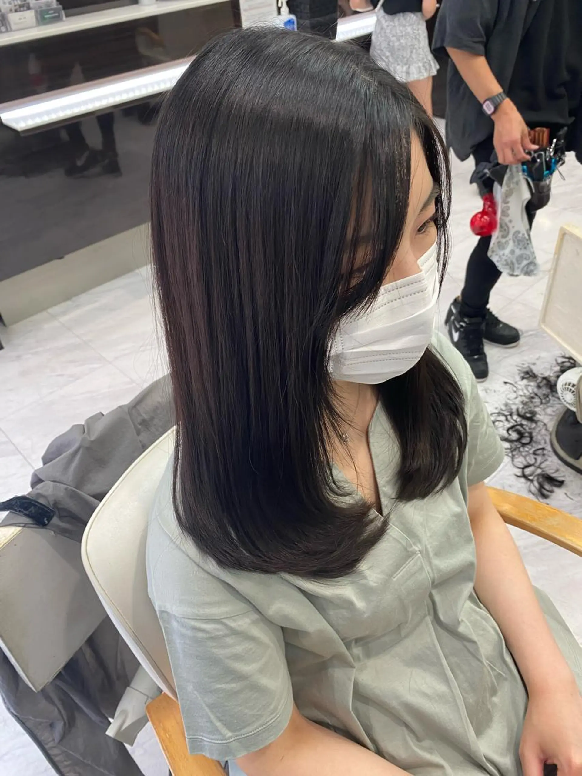 ロング レイヤーカット シャギー 目黒 碧人のヘアスタイル
