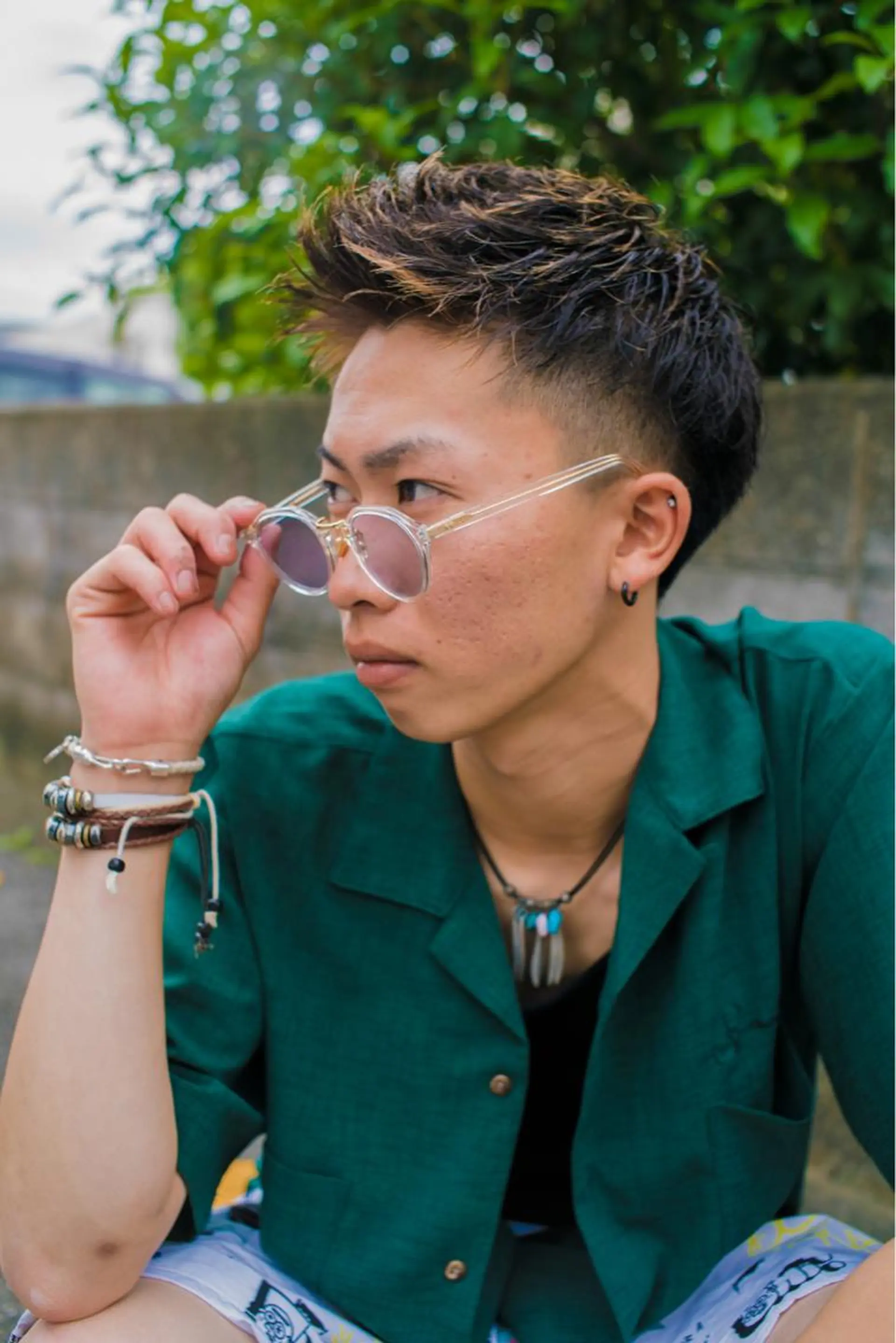 ショート パーマ メンズ メンズパーマ 赤司 泰樹のヘアスタイル