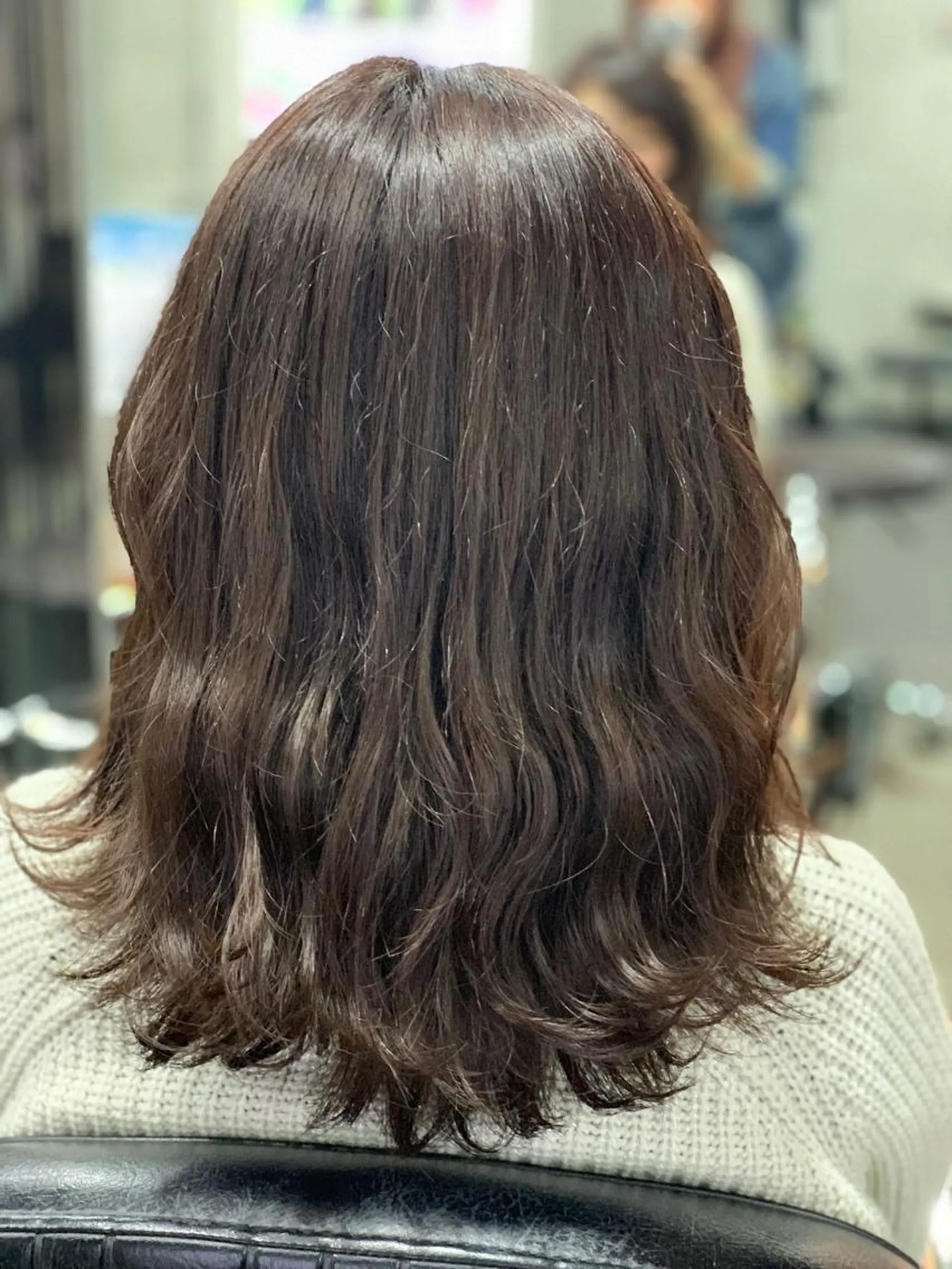 セミロング カラー カット ヘアカラー 小林 美央のヘアスタイル