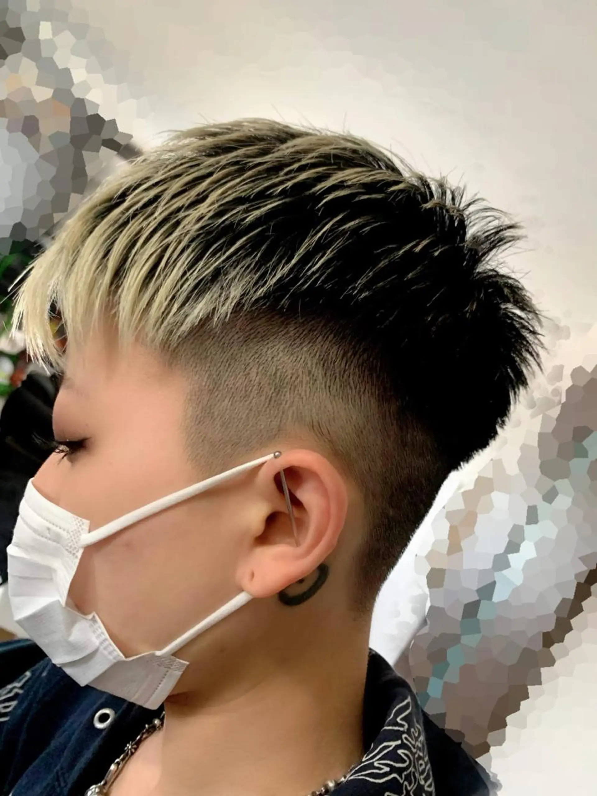 ショート カラー ブリーチ ブロンド ホワイトブロンド ヘアカラー #ケアブリーチ# MASAのヘアスタイル