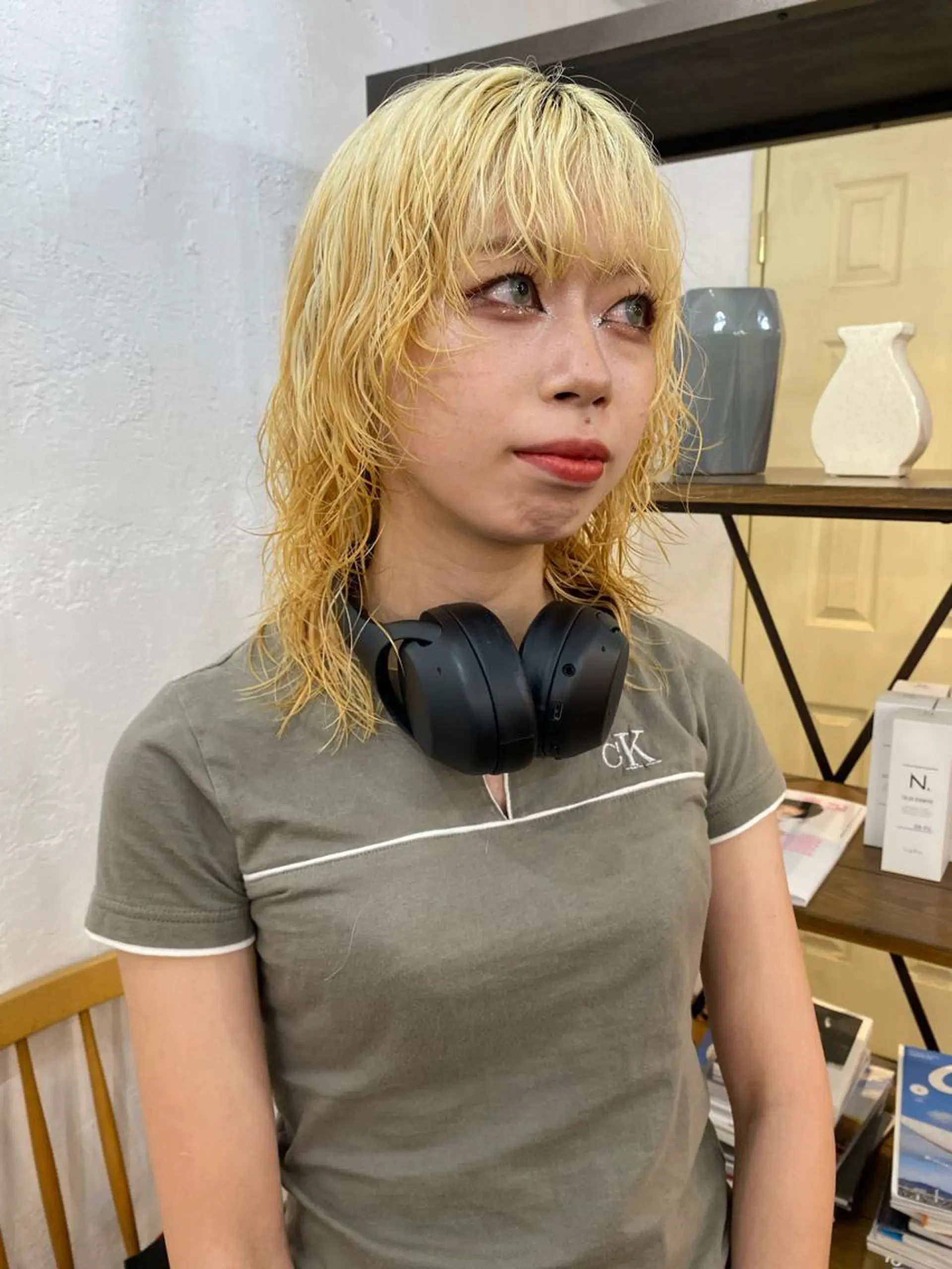 セミロング パーマ パーマ、髪質改善 菊地美月のヘアスタイル