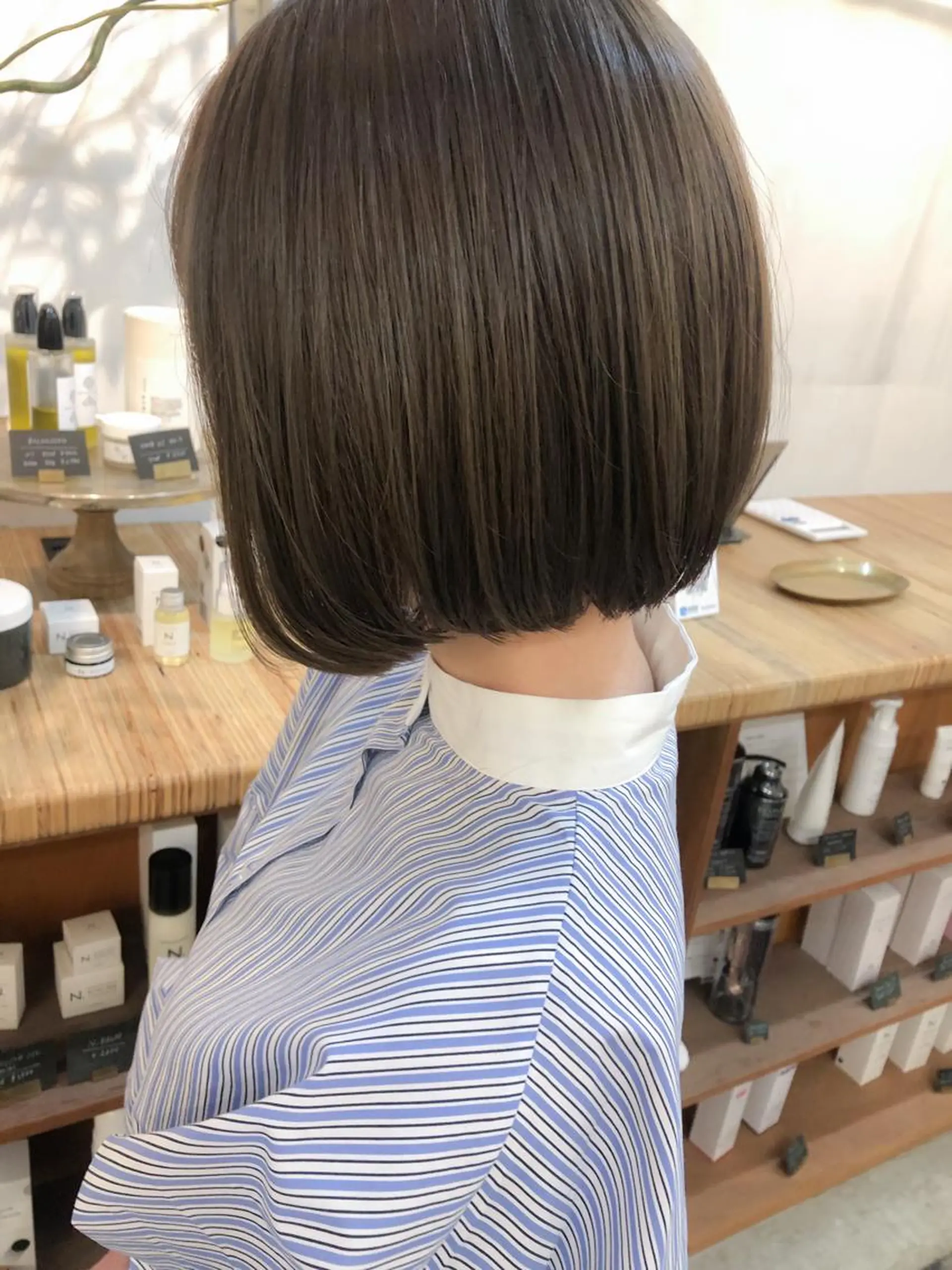 ショート カラー ボブ 髪質改善 GO TODAY シェアサロン 原宿本店所属・ボブ/レイヤー/ パーマ/淀川 純のヘアスタイル