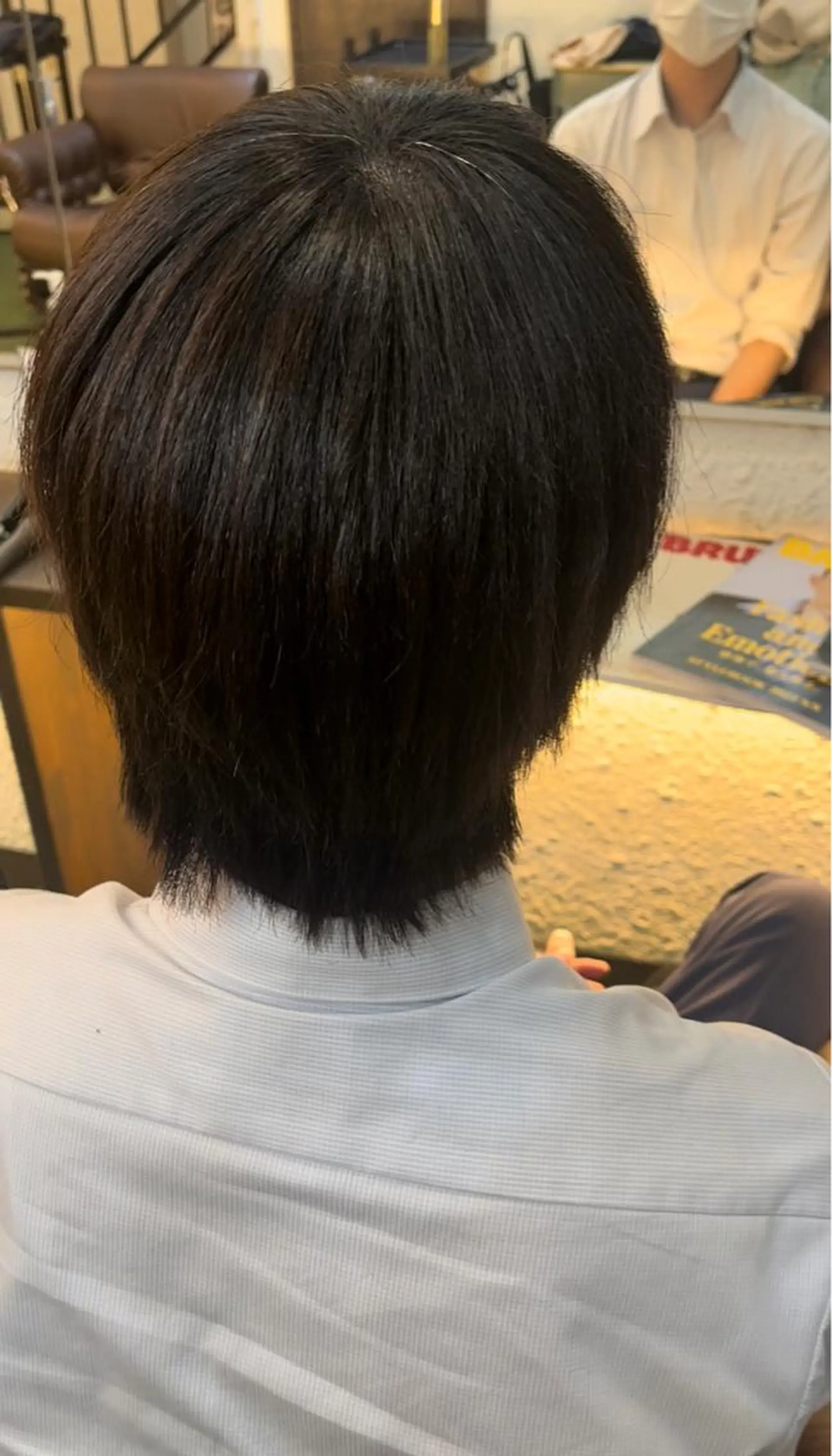 メンズ 縮毛矯正 トリートメント ♱地雷カラー♱ウルフ ♱ 藍衣 ♱のヘアスタイル