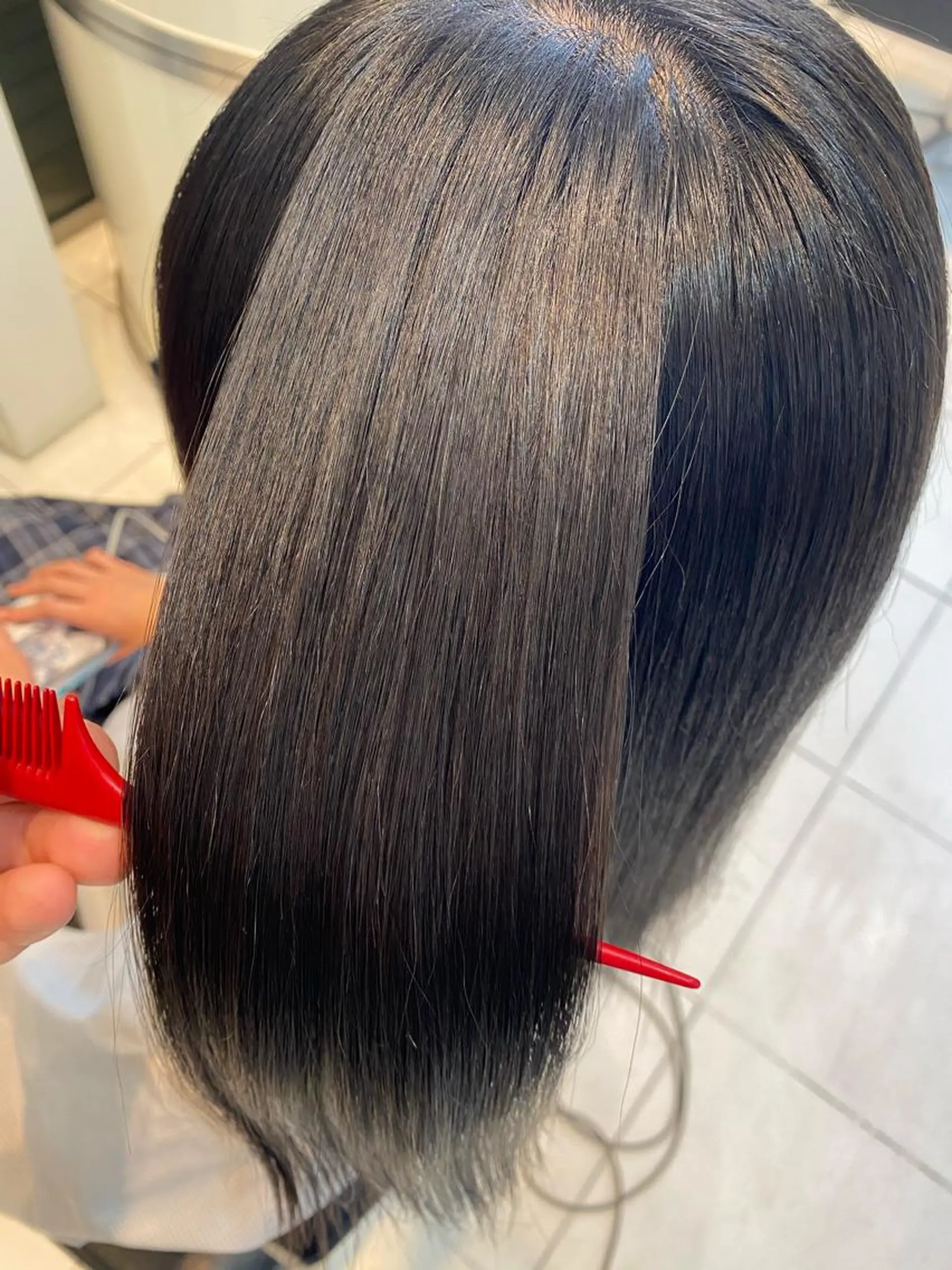 セミロング 縮毛矯正 tetote天王寺店所属・SHOTA 大人ショートのヘアスタイル