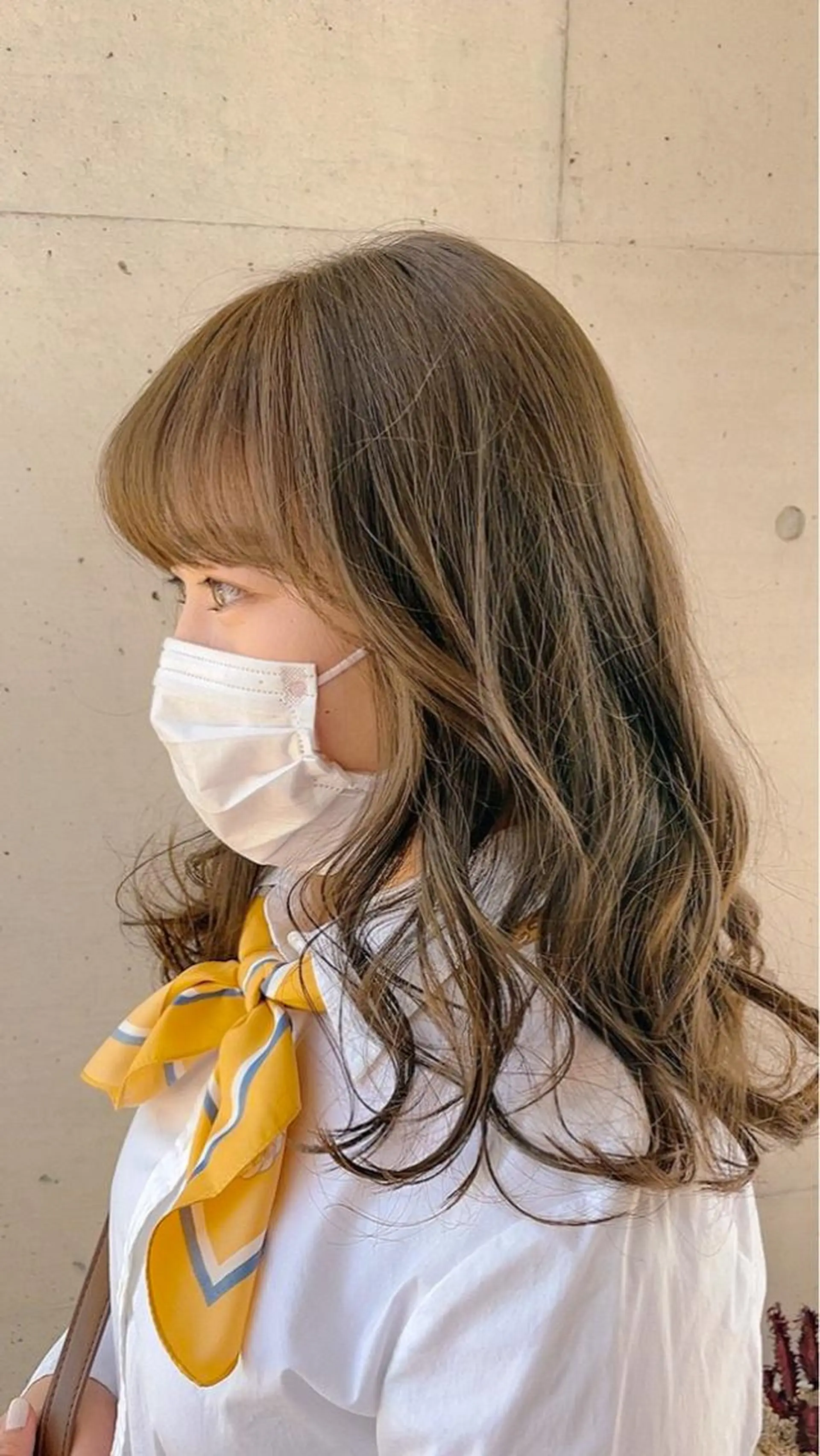 セミロング ヘアカラー トリートメント ヘッドスパ ✨achieve hair ✨のヘアスタイル