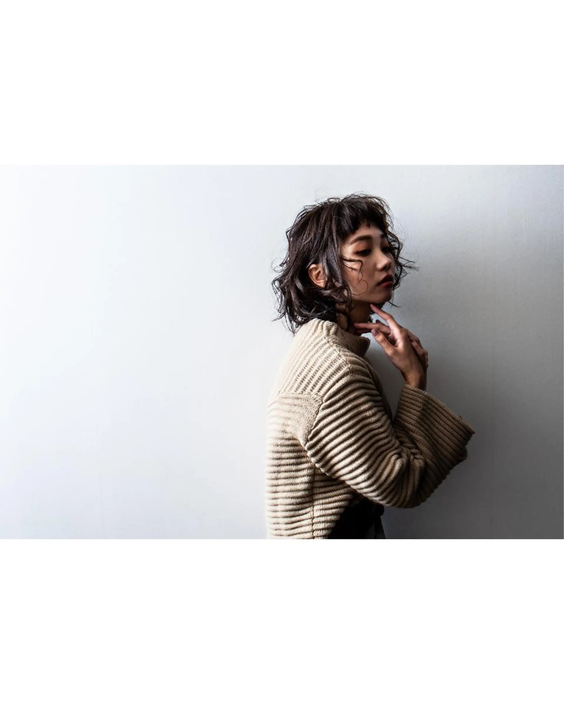 ミディアム 國村 優のヘアスタイル