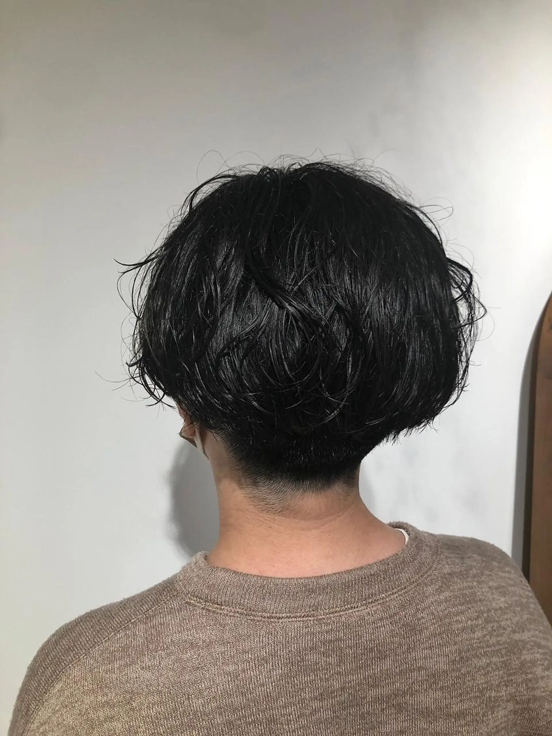 ショート メンズ アップバング ビジネス マッシュ メンズパーマ メンズツイストパーマ カット 高橋 英彦のヘアスタイル