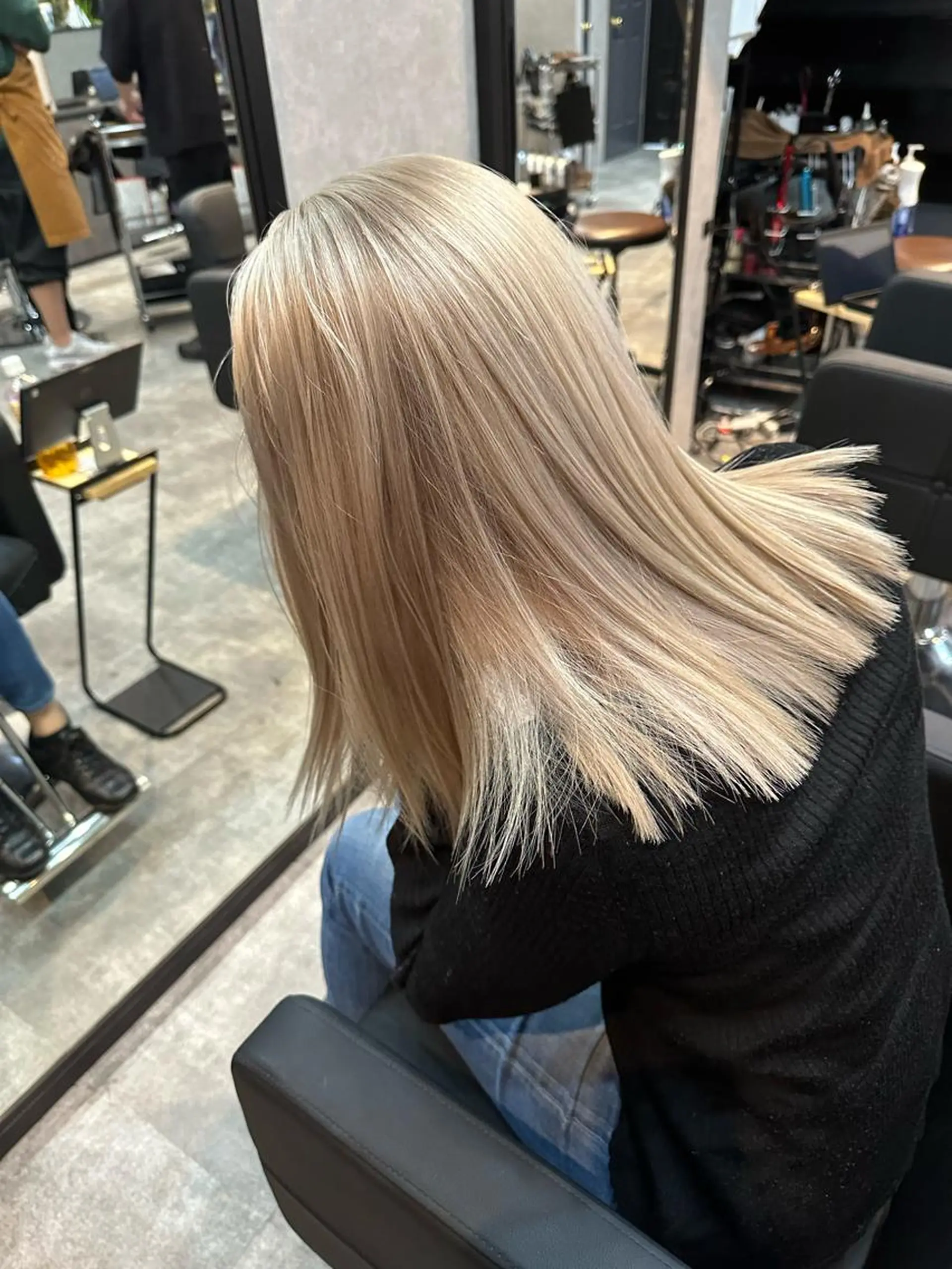 ミディアム カット ヘアカラー 田中 聖也のヘアスタイル