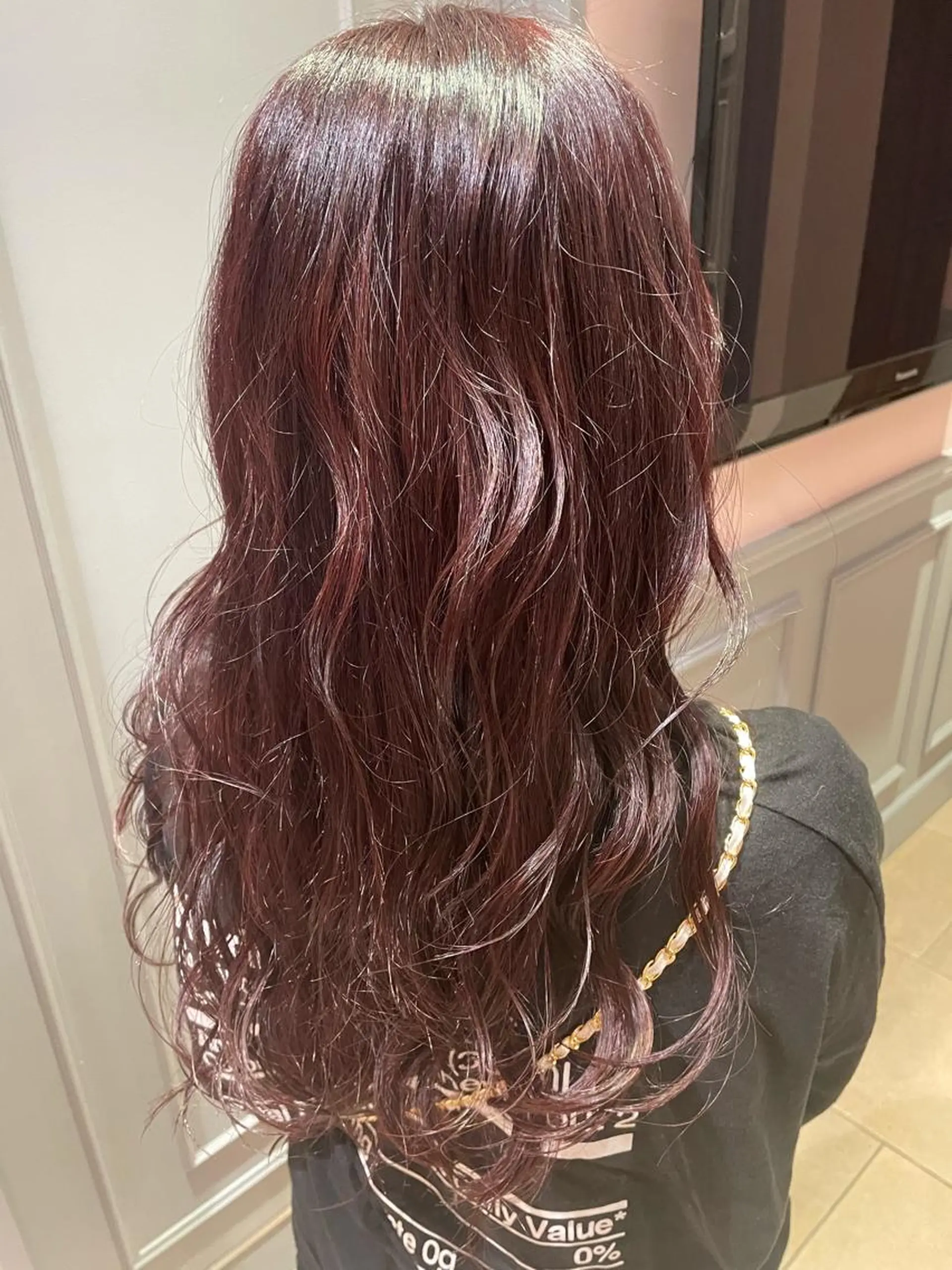 ロング カットモデル ヨネダのヘアスタイル