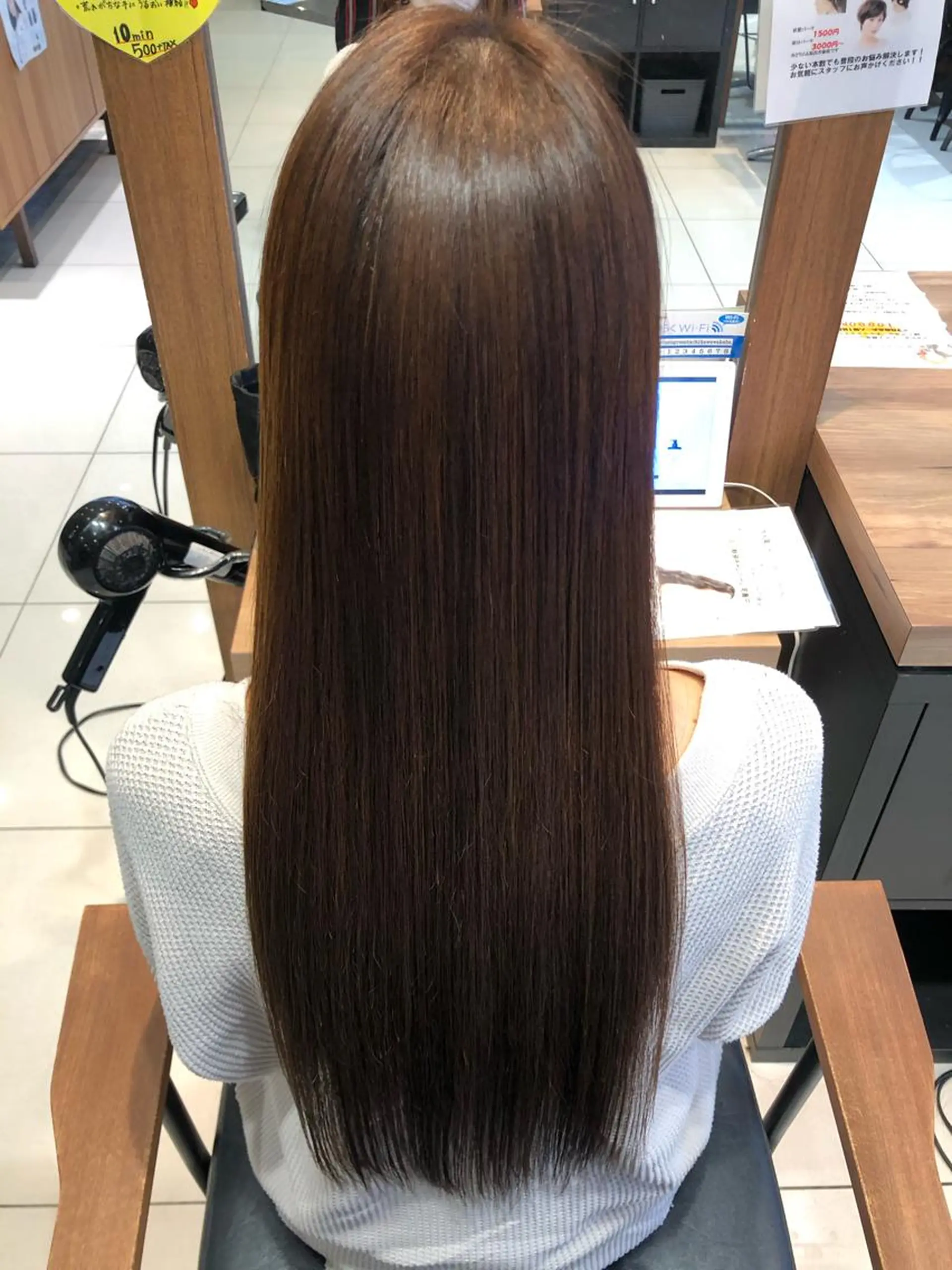 ロング くせ毛 縮毛矯正 ディレクター ノナカのヘアスタイル