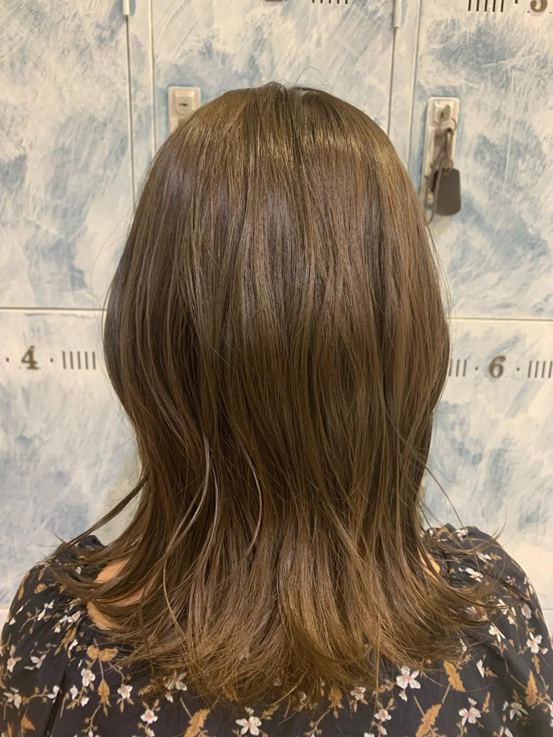 ミディアム カラー 髪質改善/縮毛矯正 ツヤ髪🩷さつきのヘアスタイル