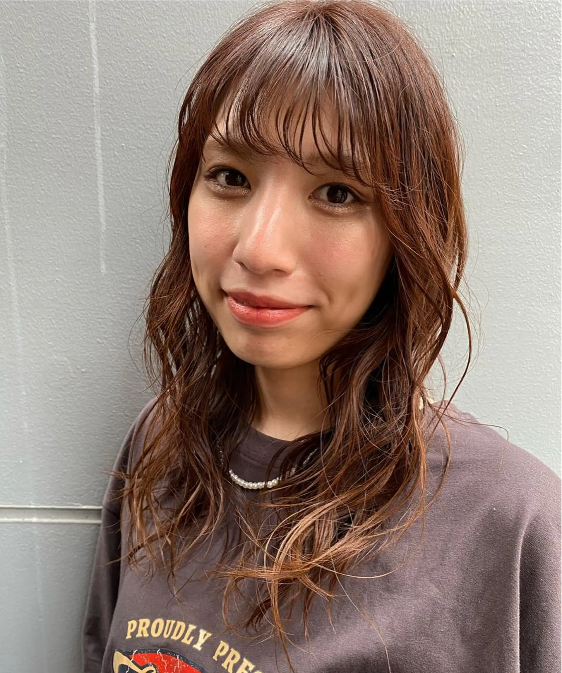 ロング パーマ 中岡 泉美のヘアスタイル
