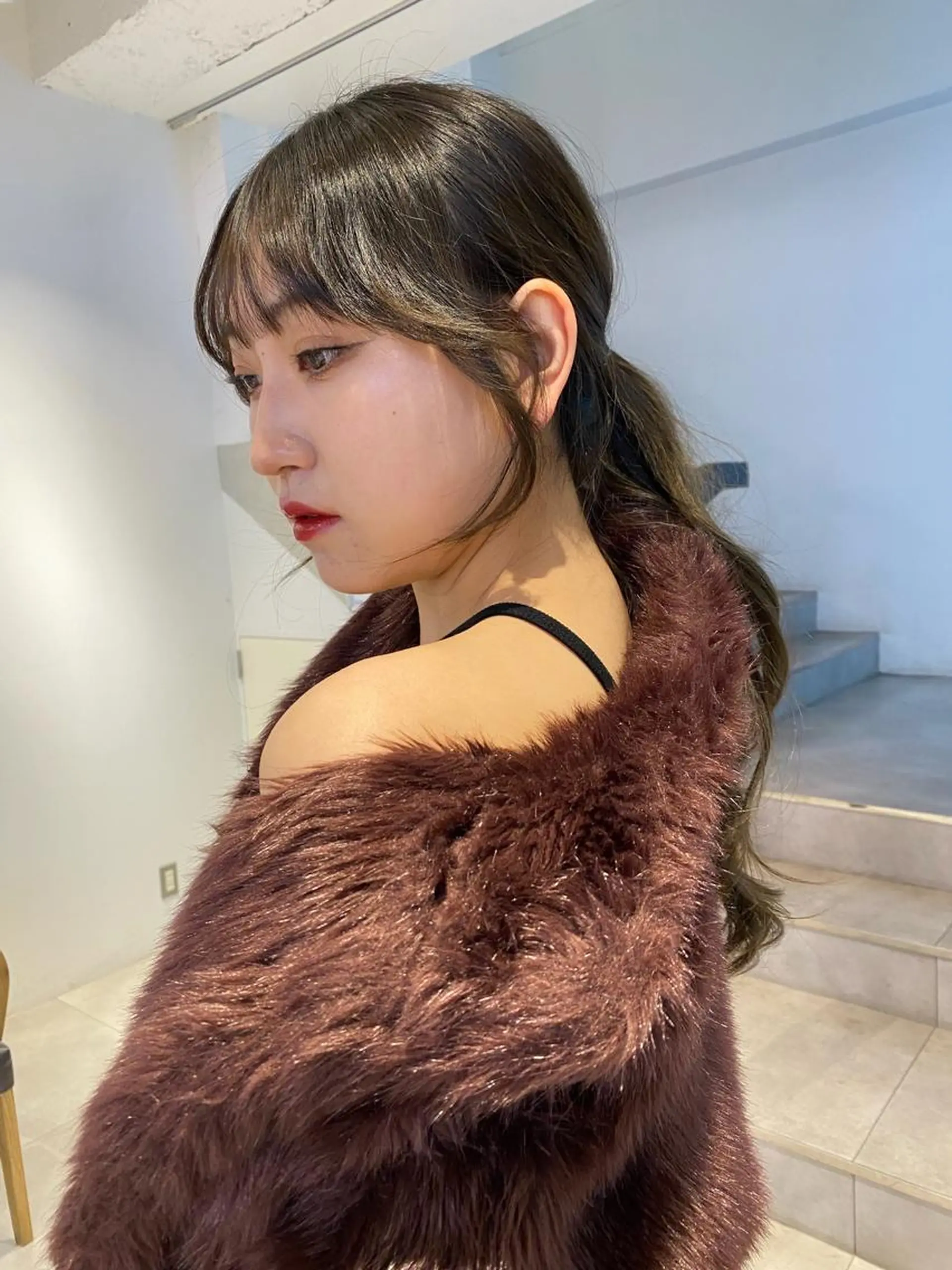 ロング カット レイヤーカット カノン🩷のヘアスタイル