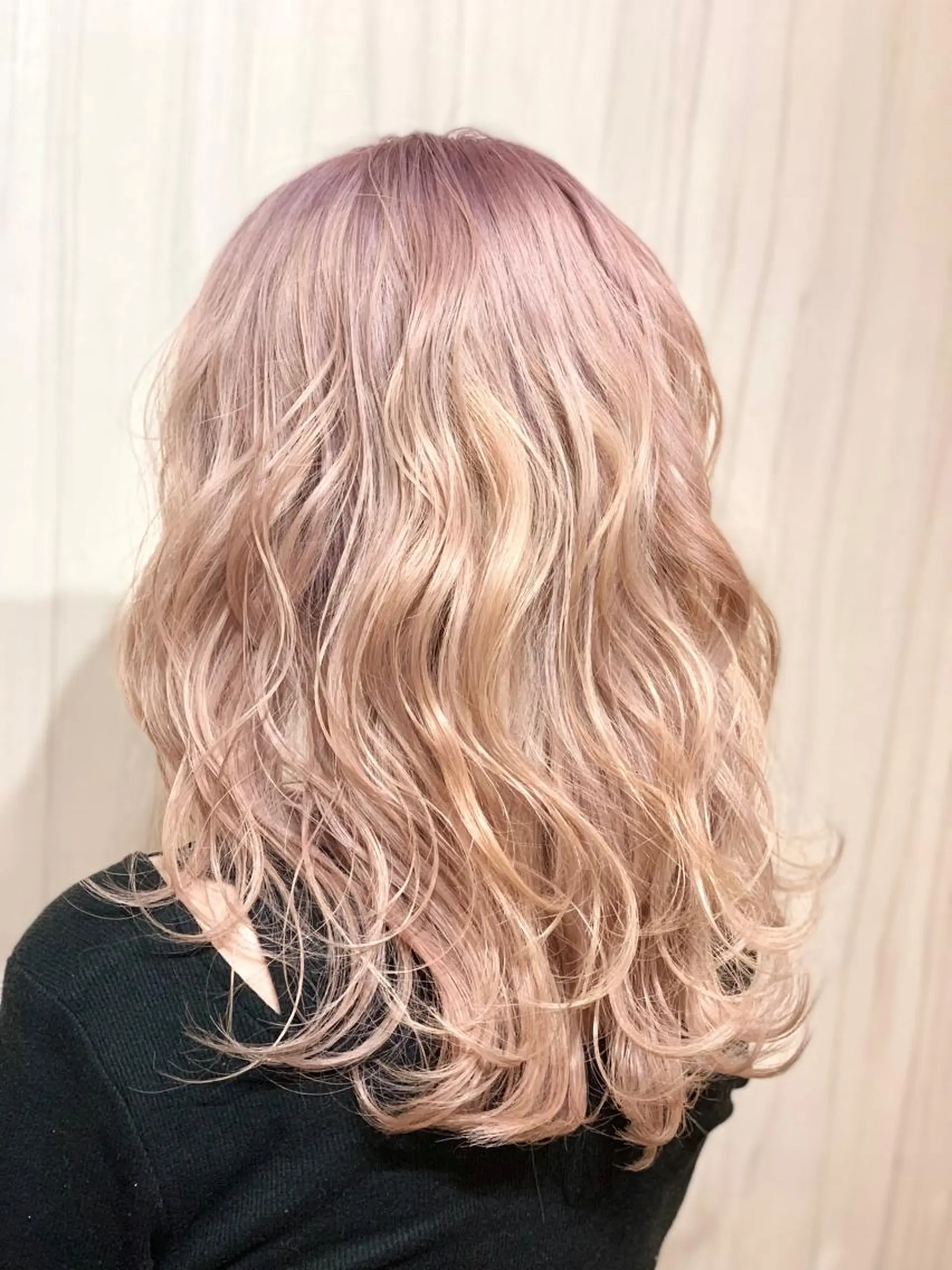 セミロング カラー ヘアアレンジ ⭐️柏木皇気ブリーチ ムラ修正/他店直しのヘアスタイル