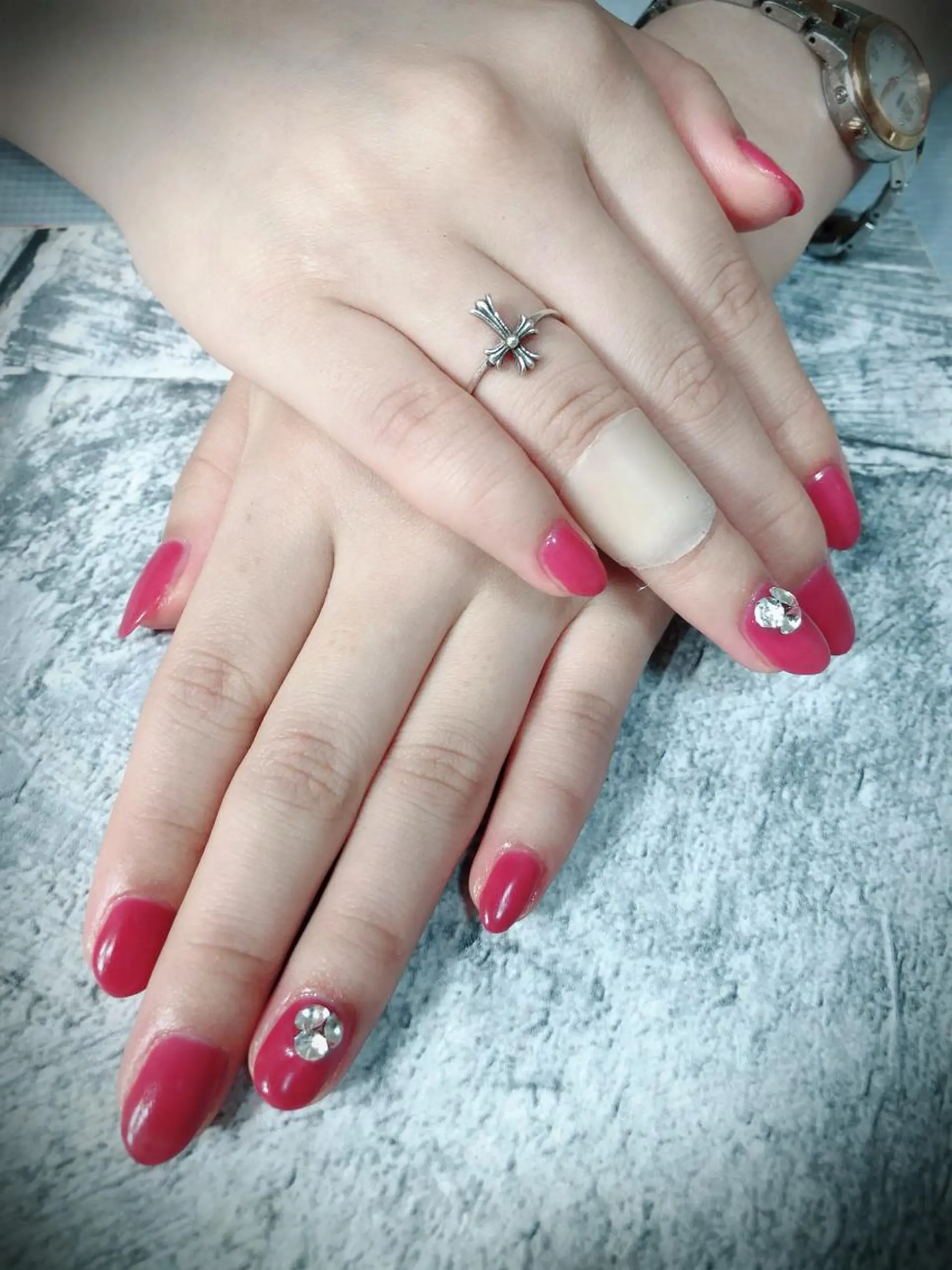 ネイル 北浦和 自爪育成ケアのネイルデザイン