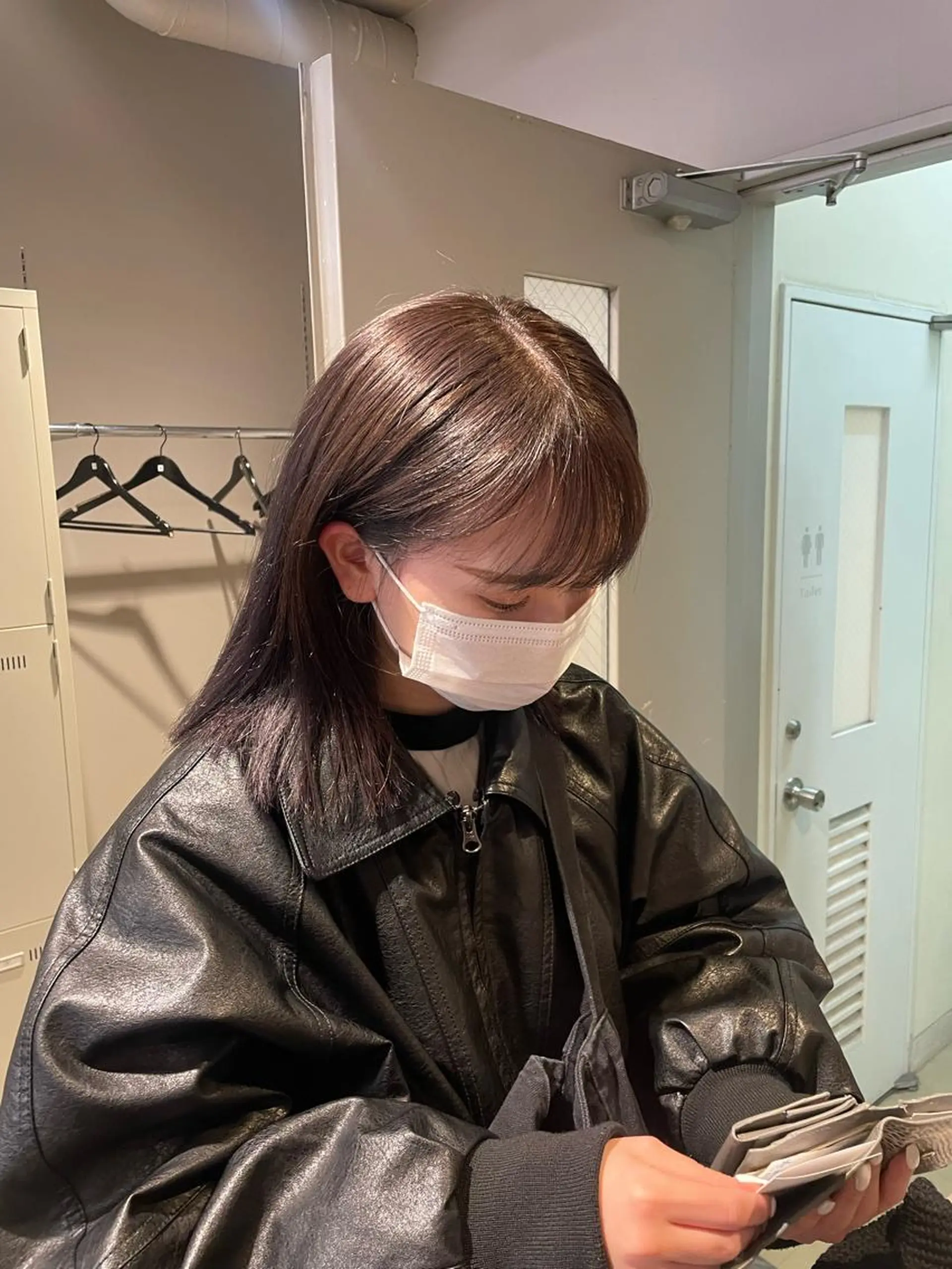 ミディアム カラー 表参道ハッシュカット レイヤー/リノンのヘアスタイル