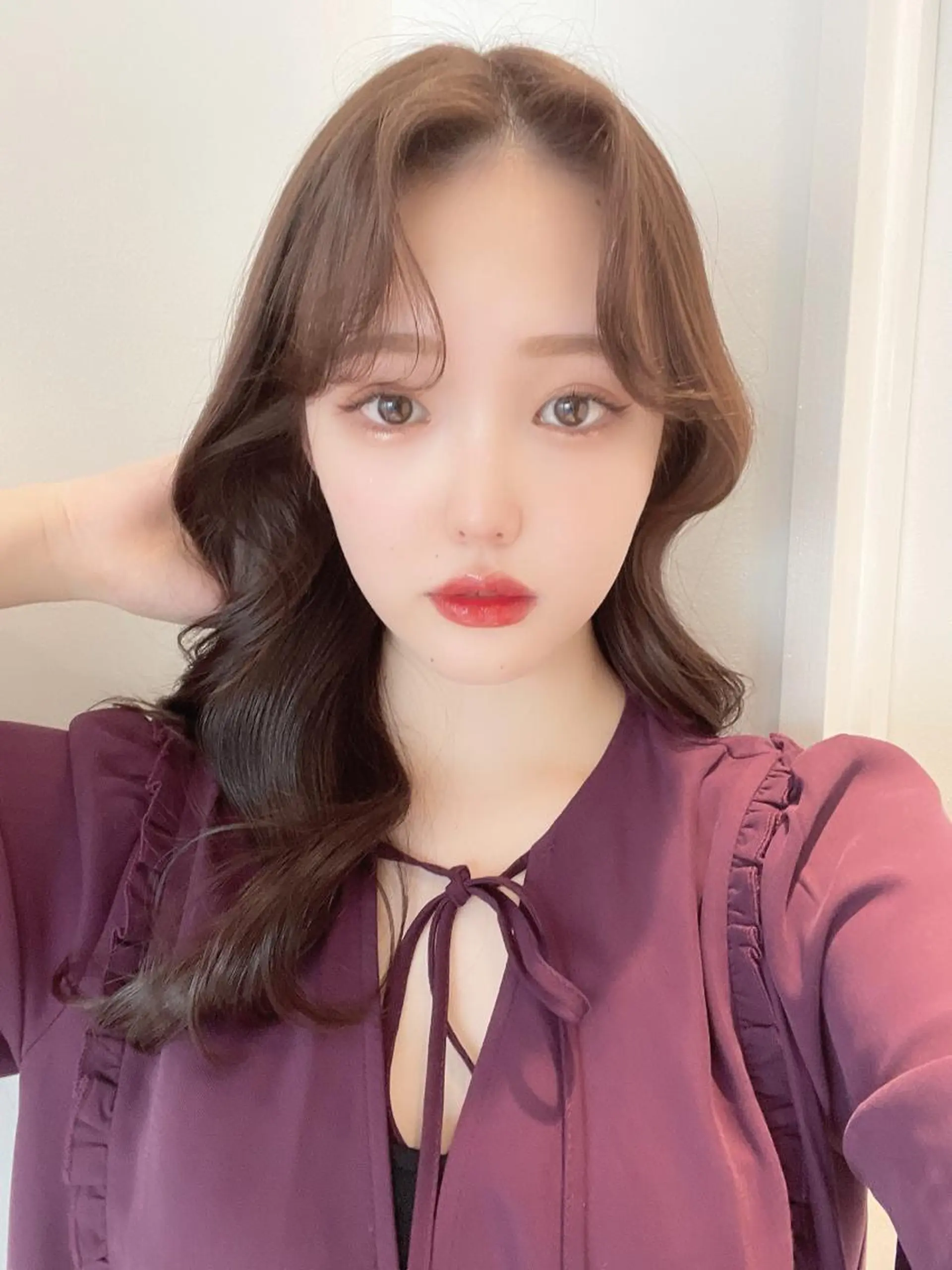 セミロング カラー ヘアアレンジ 顔周りカット トリートメント レイヤーカット指名 No.1💖マユカのヘアスタイル