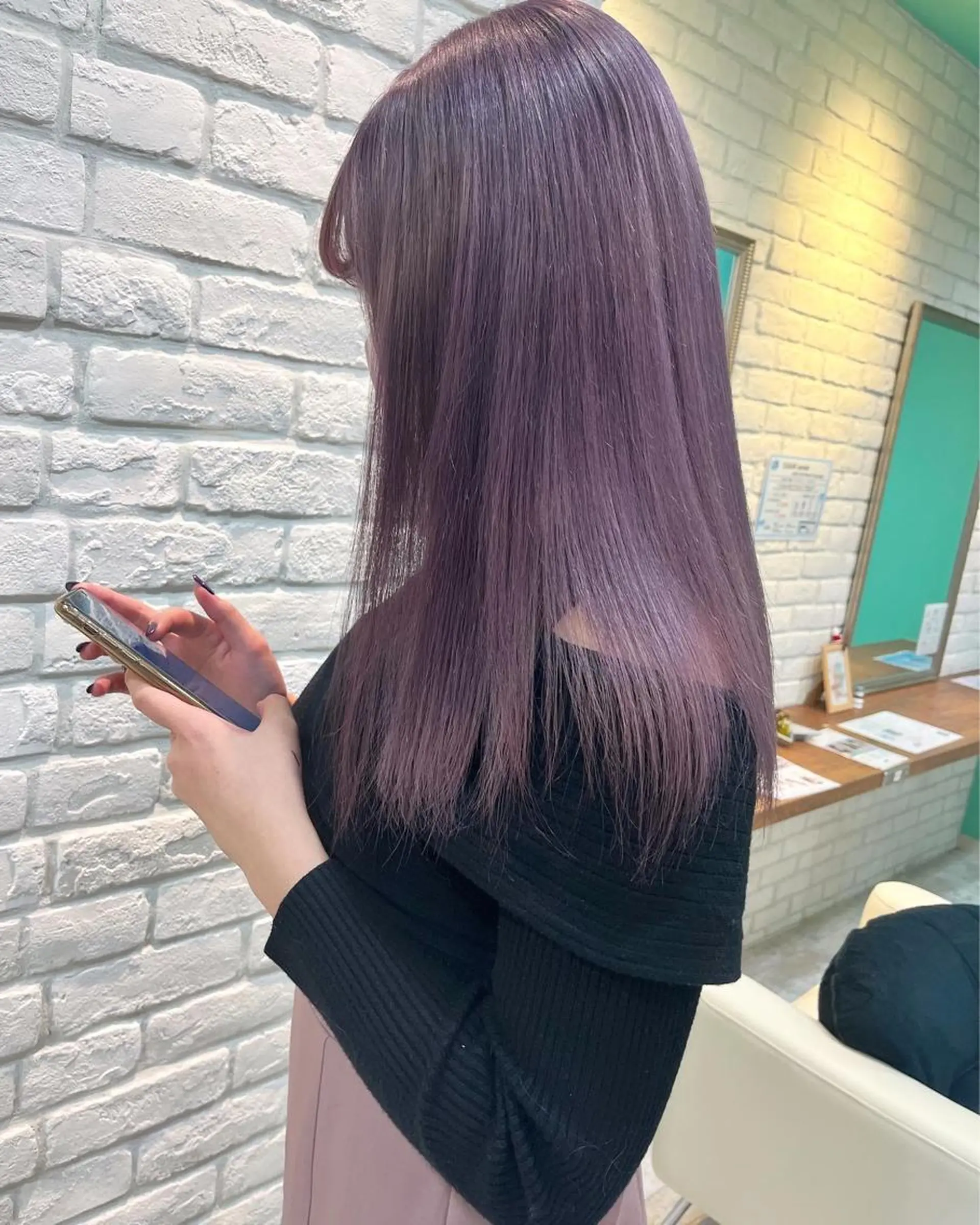 セミロング カラー ヘアアレンジ ブリーチなし/ レイヤー🌿runaのヘアスタイル