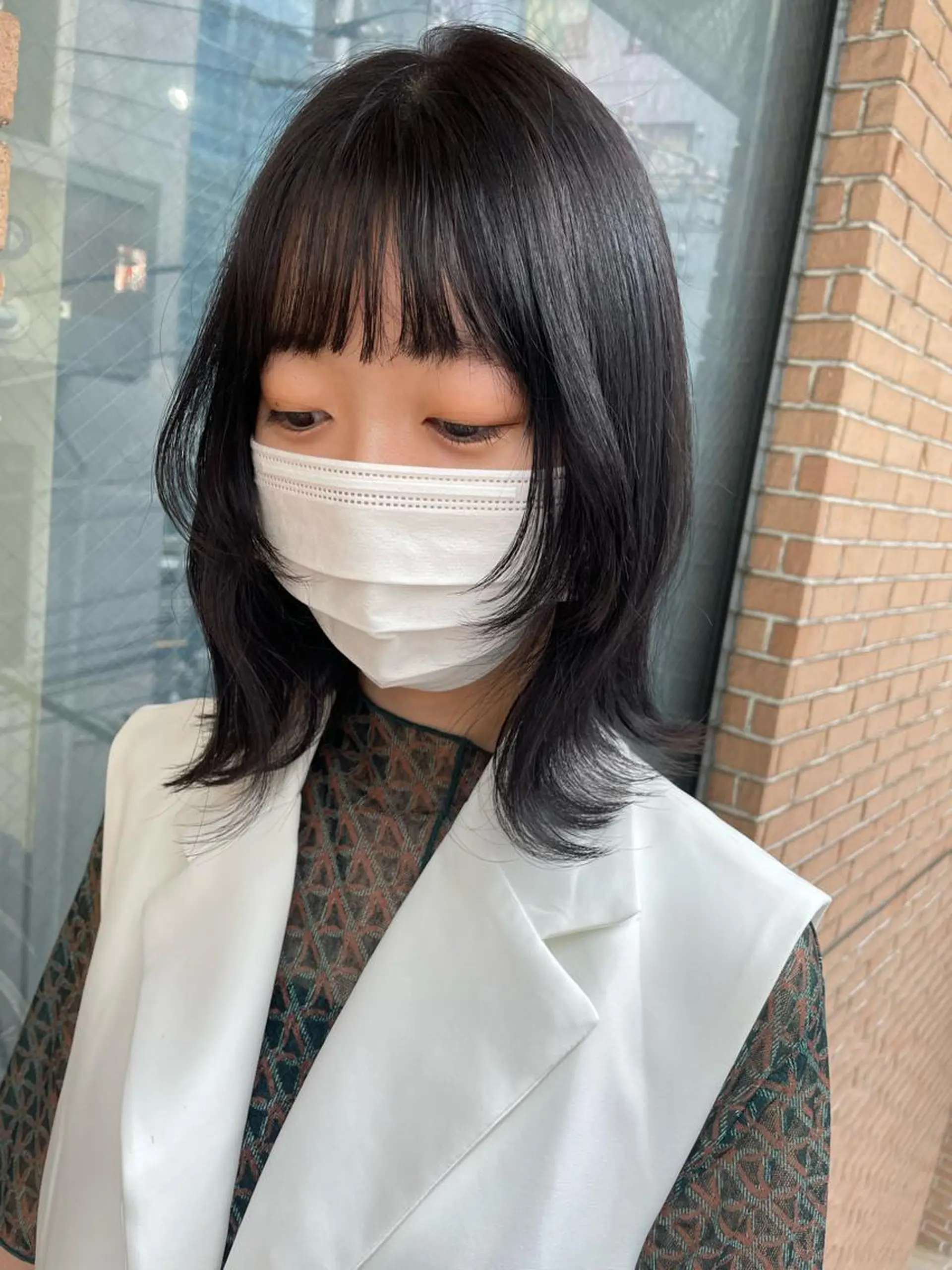 ミディアム ボブヘアカット Rikapi❤️のヘアスタイル