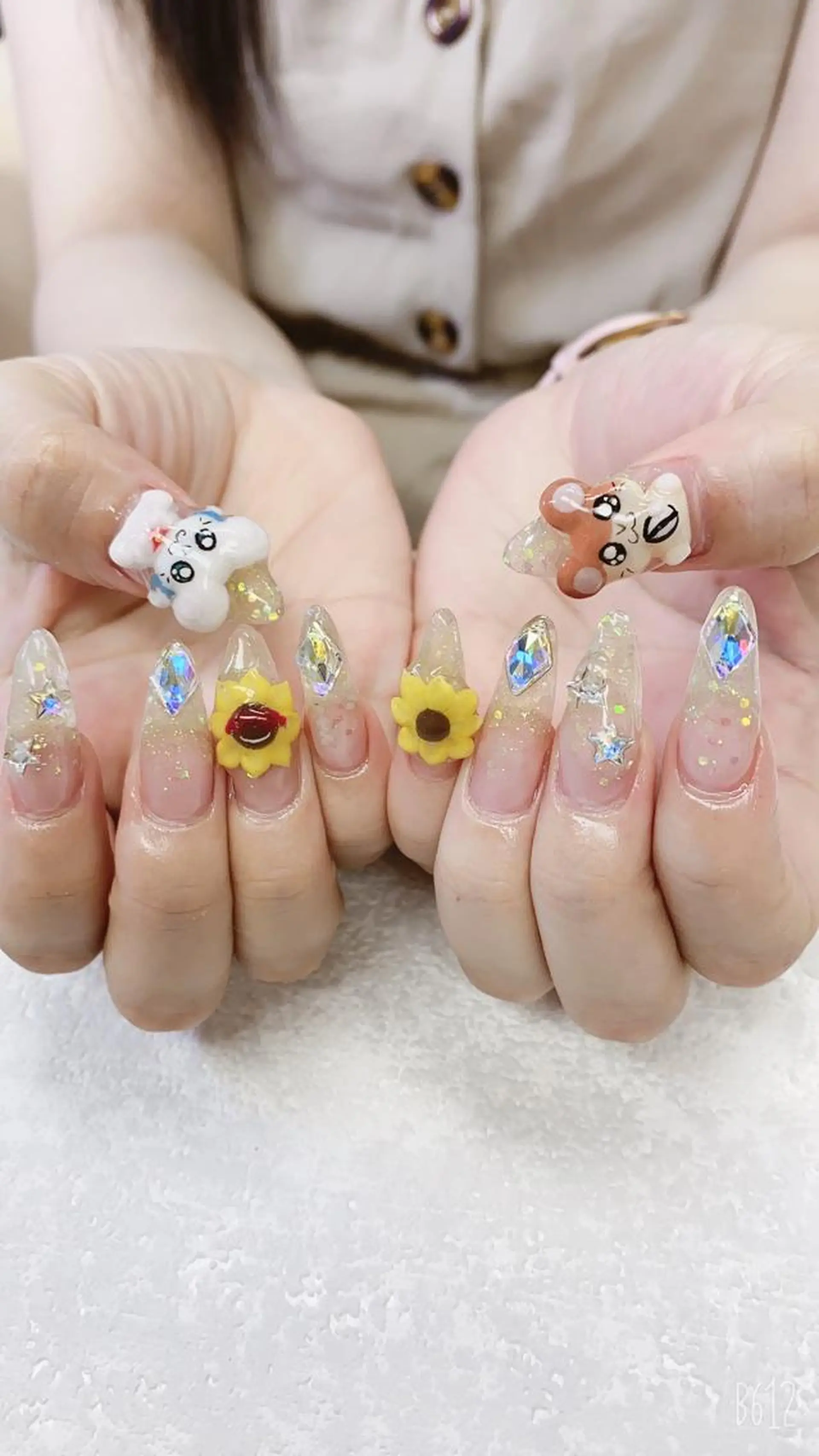 ロング ハンドネイル JNA認定講師🌸 RIEのネイルデザイン