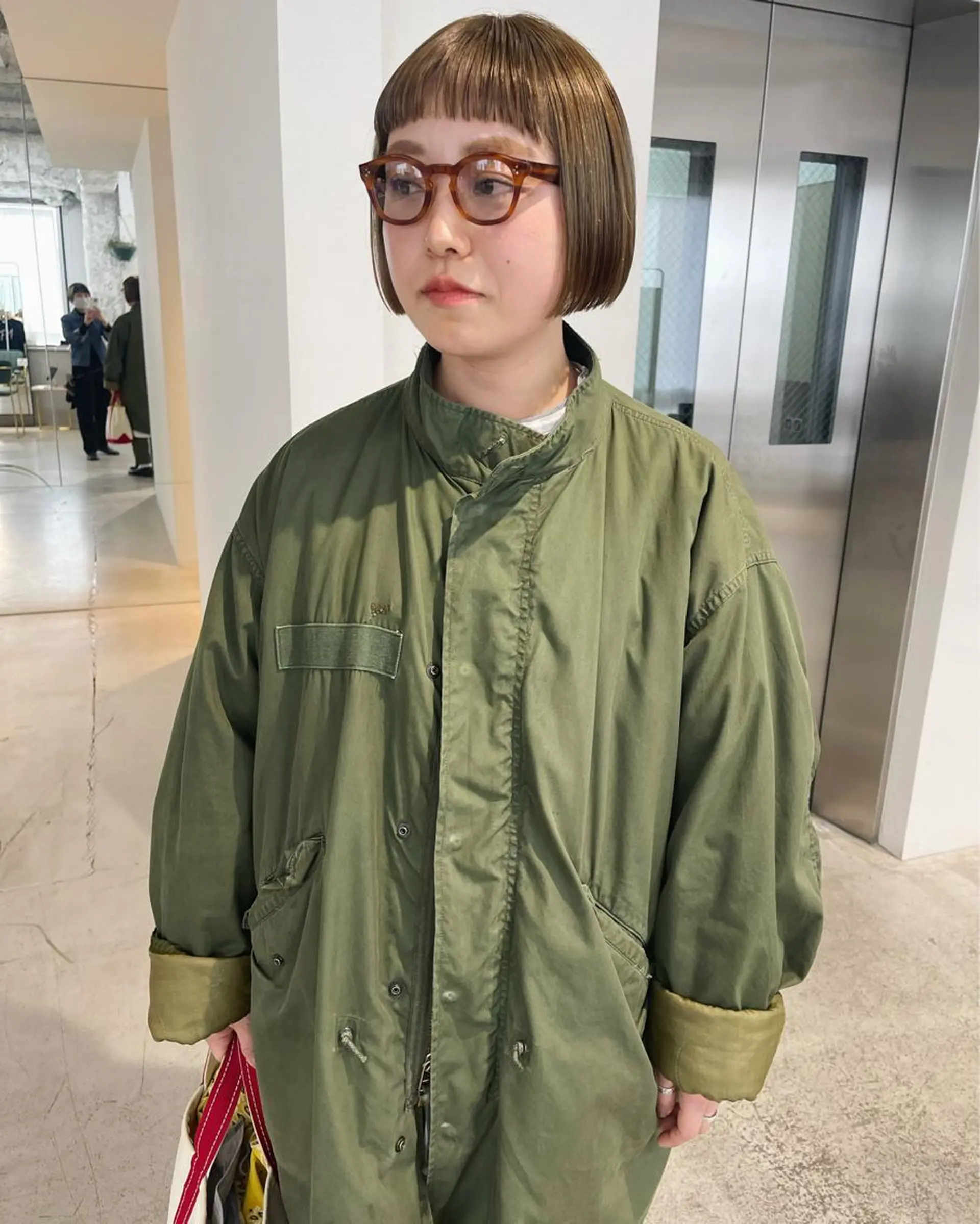 ショート カット パーマ oma　袮次金 鈴香のヘアスタイル