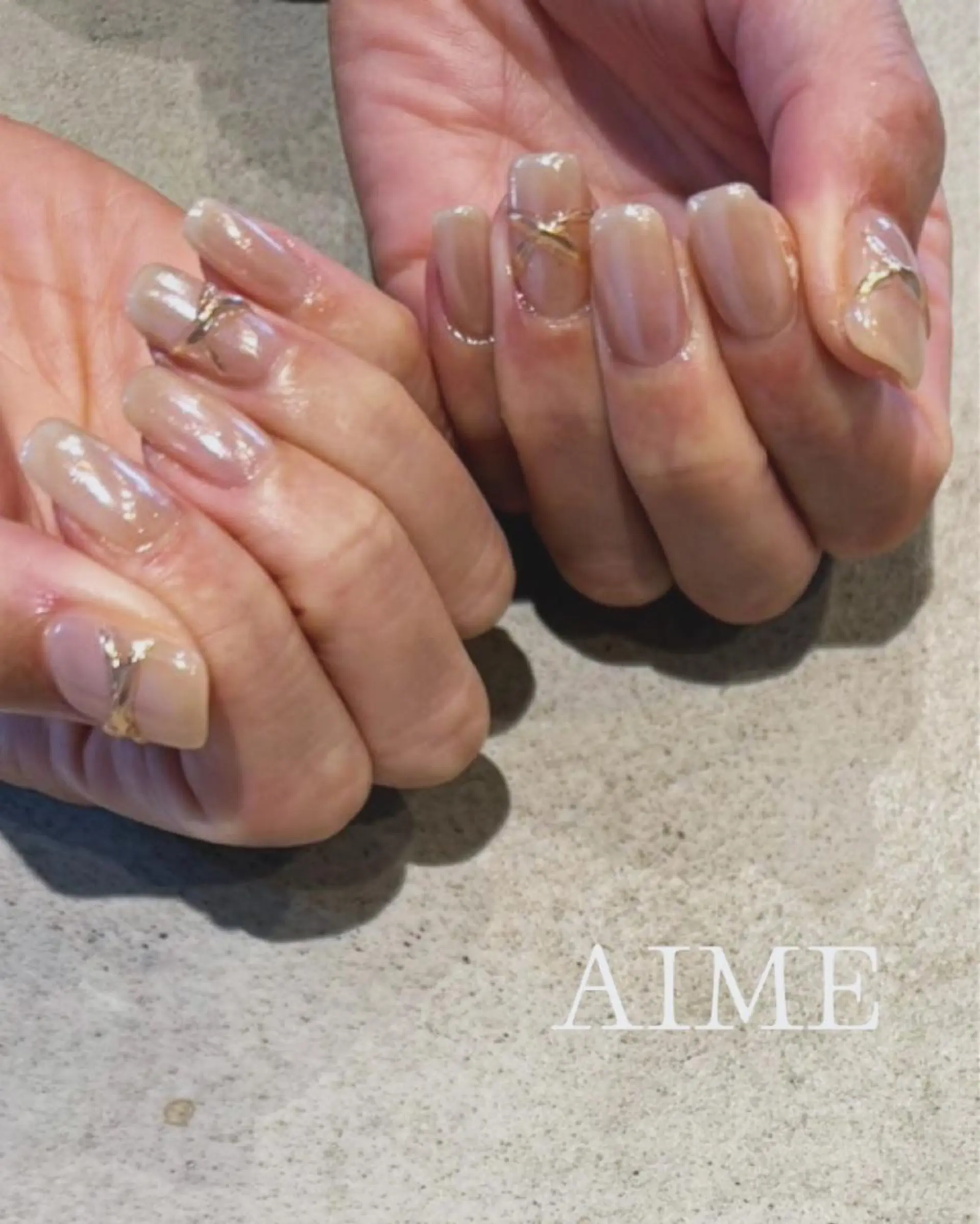 ネイル アートネイル ハンドネイル AIME （momo）のネイルデザイン