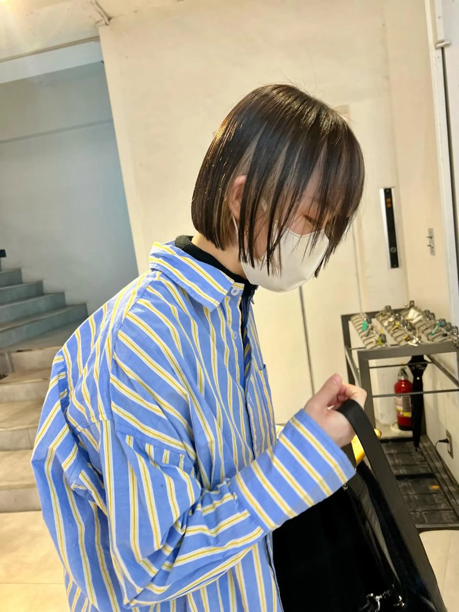 ショート カラー 顔周りカット/透明感 カラー✂️MEIのヘアスタイル