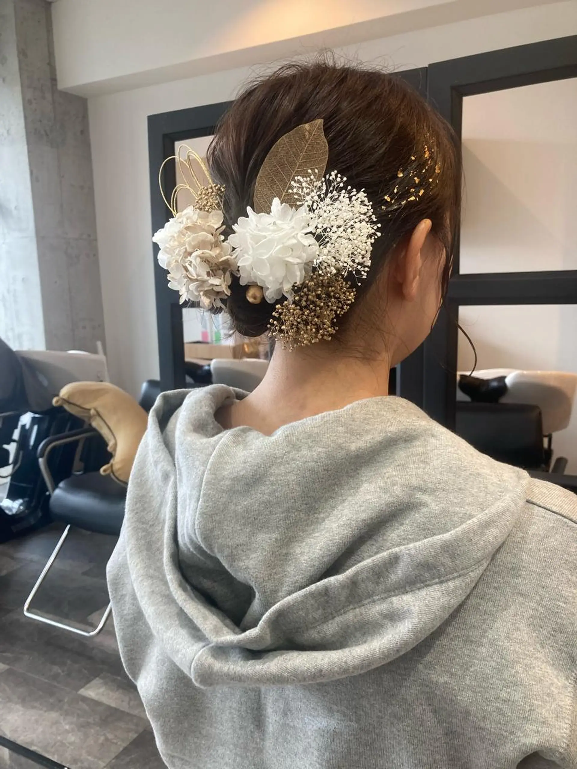 ミディアム ヘアセット ✨色持ちの良い艶 カラー✨蟹江真世のヘアスタイル