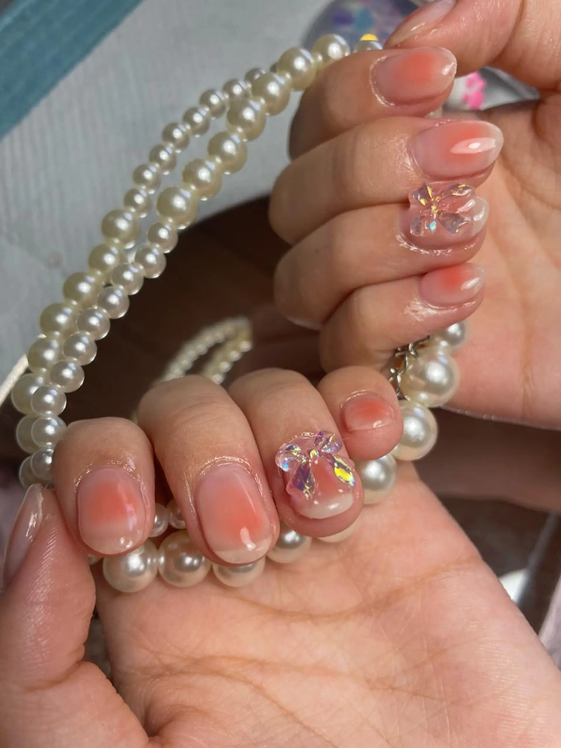 ネイル チークネイル 加瀬 アンジェリーのネイルデザイン