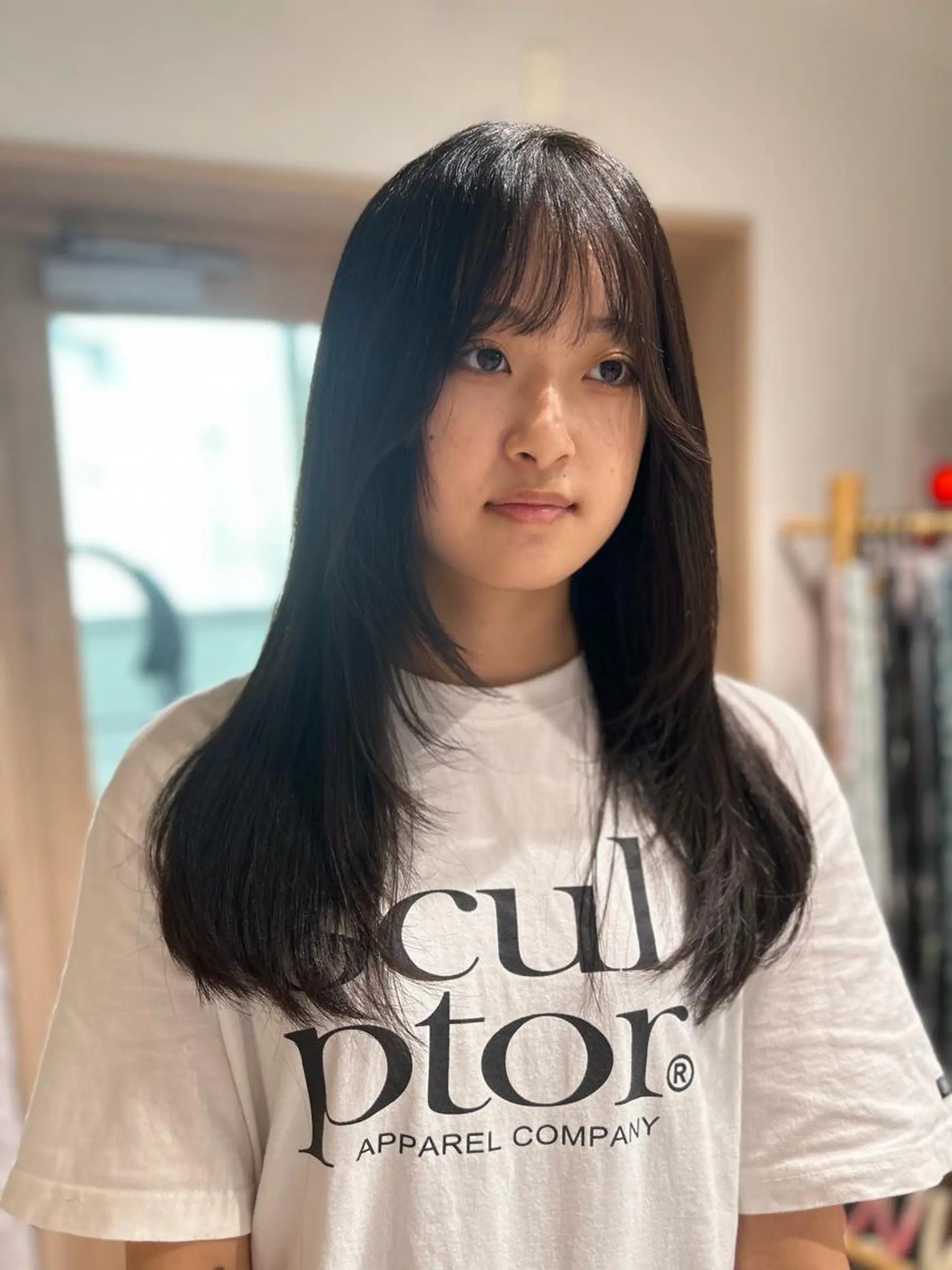 ロング カラー ヘアアレンジ カット トレンドlayer cut💐mihoのヘアスタイル