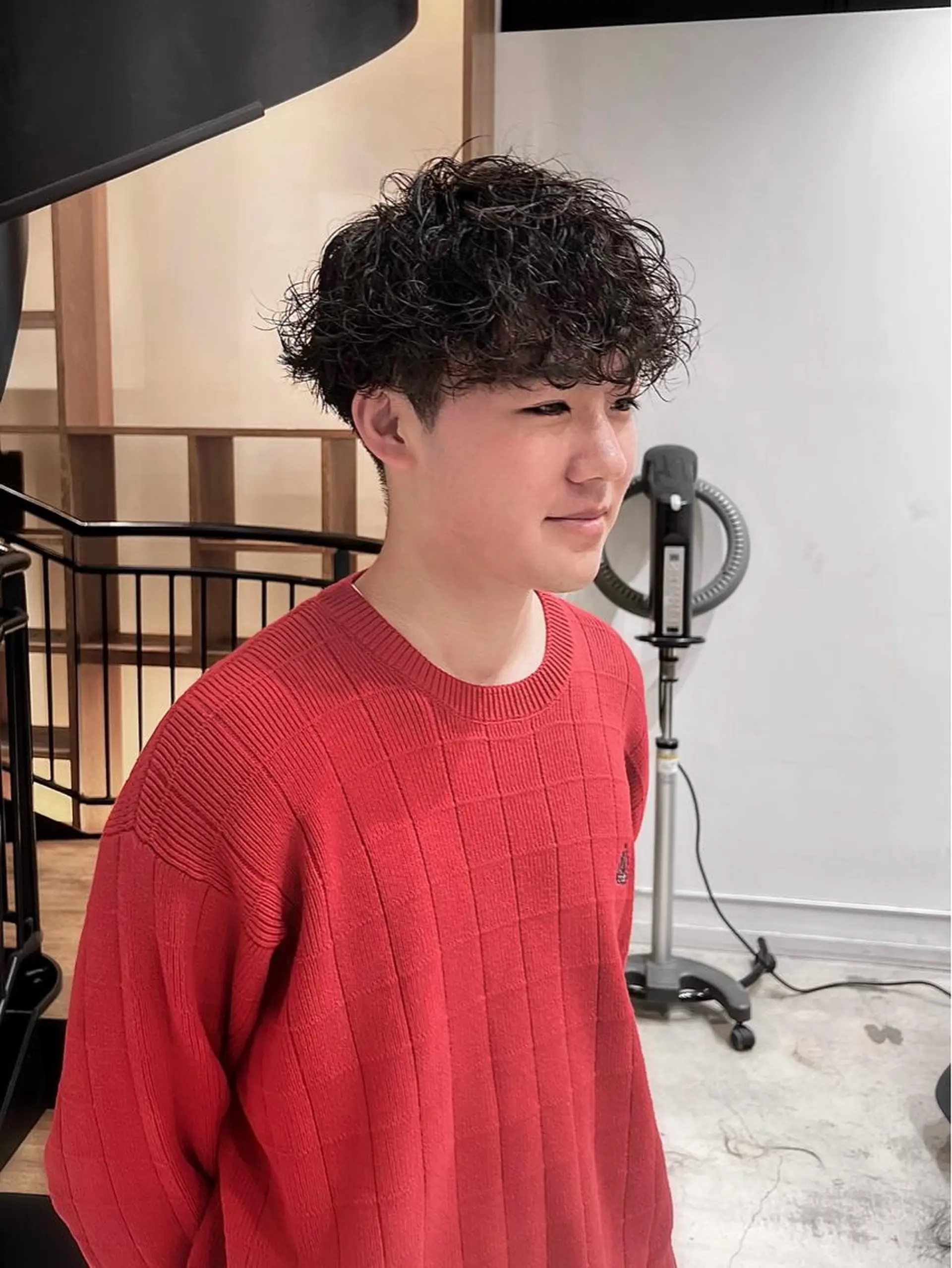 パーマ メンズ メンズパーマ 波巻きパーマ カット パーマ Qin shaire salon 原宿verno店所属・【センターパート】 ETO／江藤翼の眉毛・アイブロウイメージ