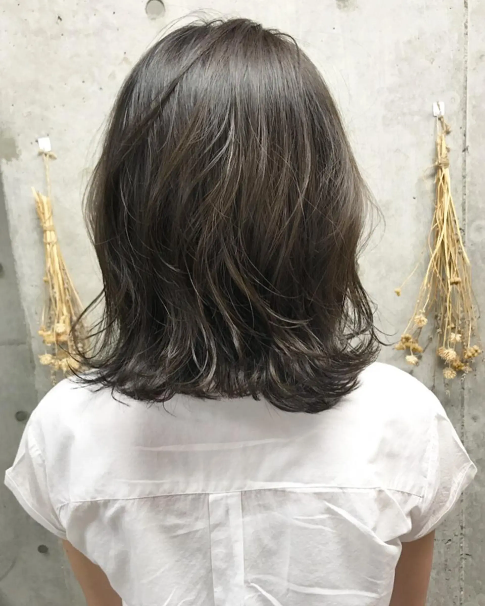 ミディアム カラー ヘアアレンジ 透明感カラー イルミナカラー clan所属・Satsuki ✂︎♡のヘアスタイル
