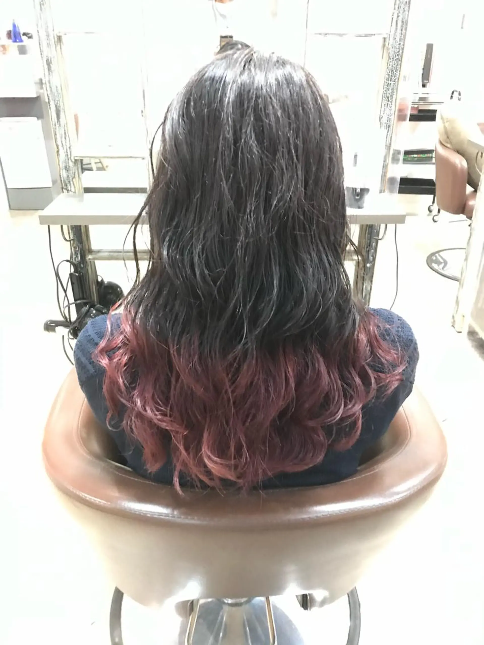 ロング ヘアカラー ヲタク美容師 店長　上原のヘアスタイル