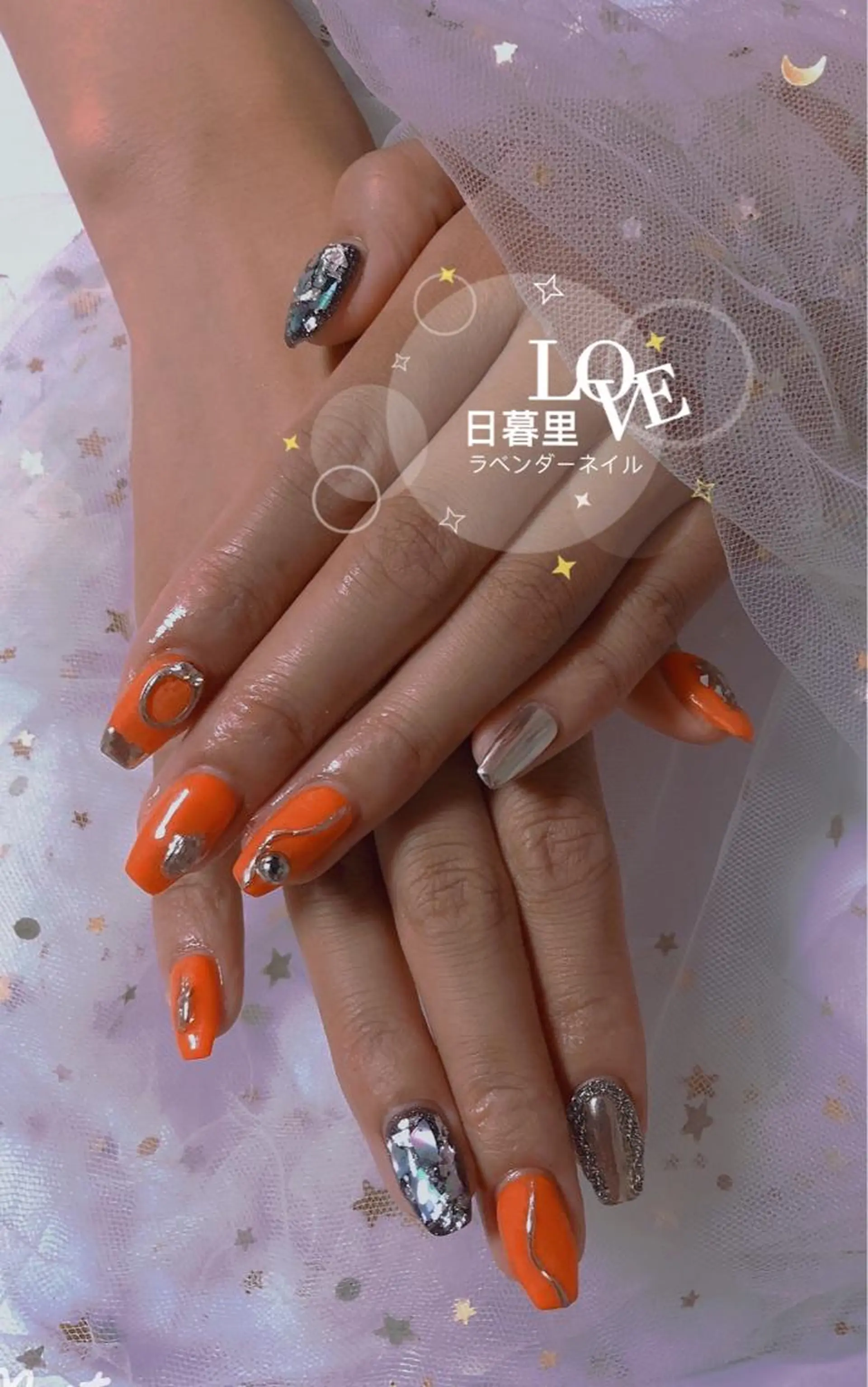 ネイル ラベンダー💖日暮里 ルル💖ネイルのネイルデザイン