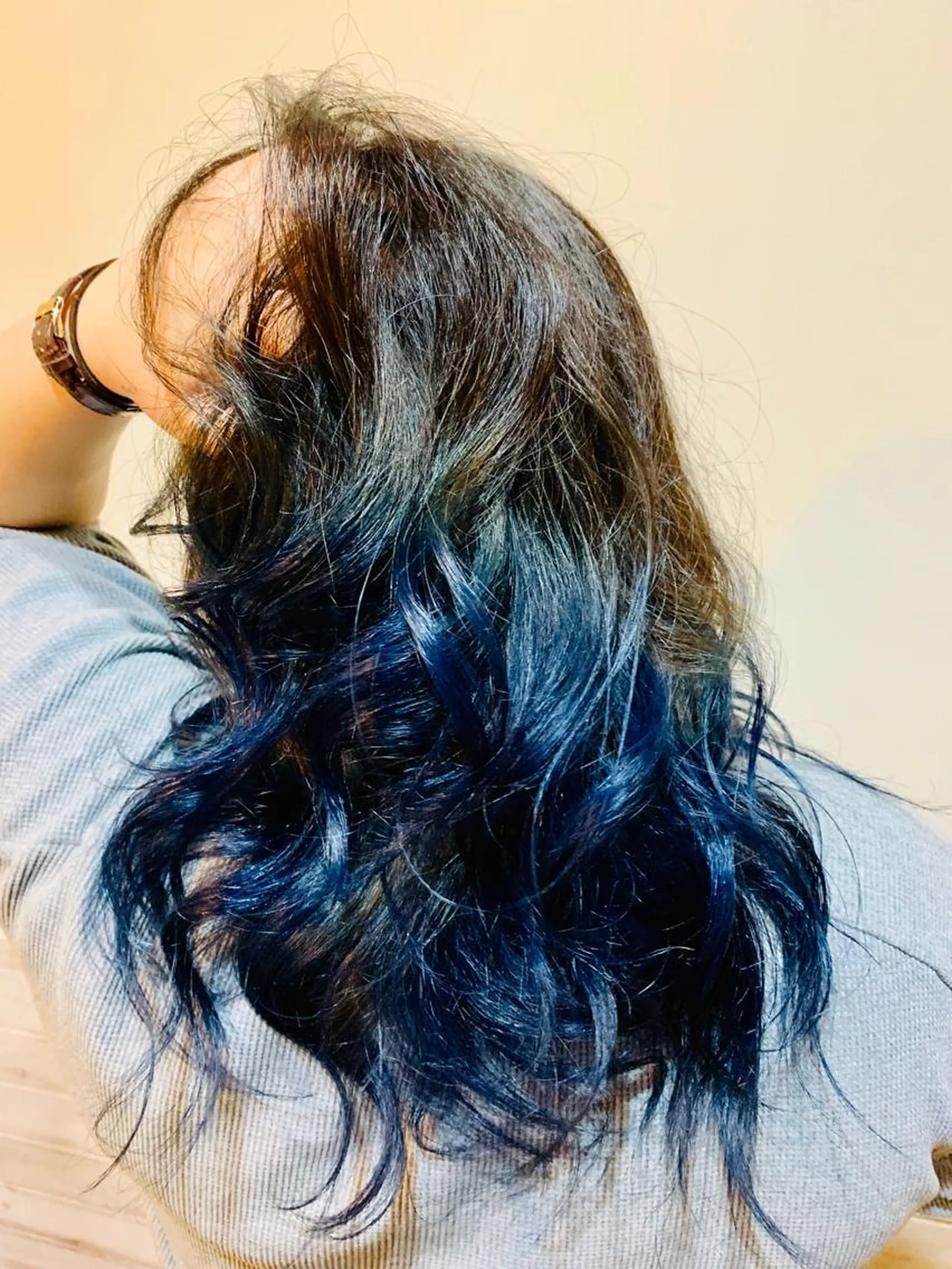 セミロング カラー 櫛部洸貴/ メンズ、ヘットスパのヘアスタイル