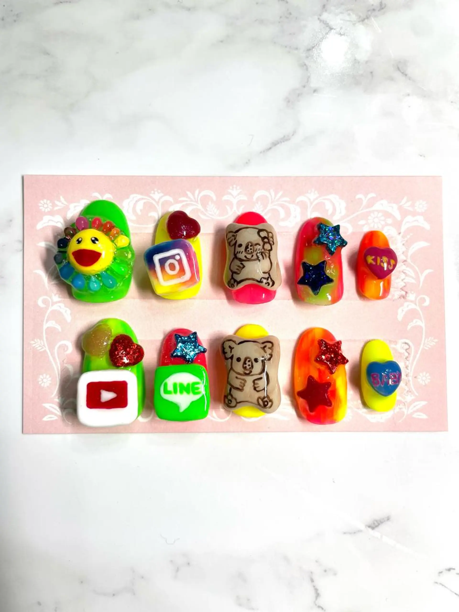 ネイル ネイルチップ oki nailのネイルデザイン