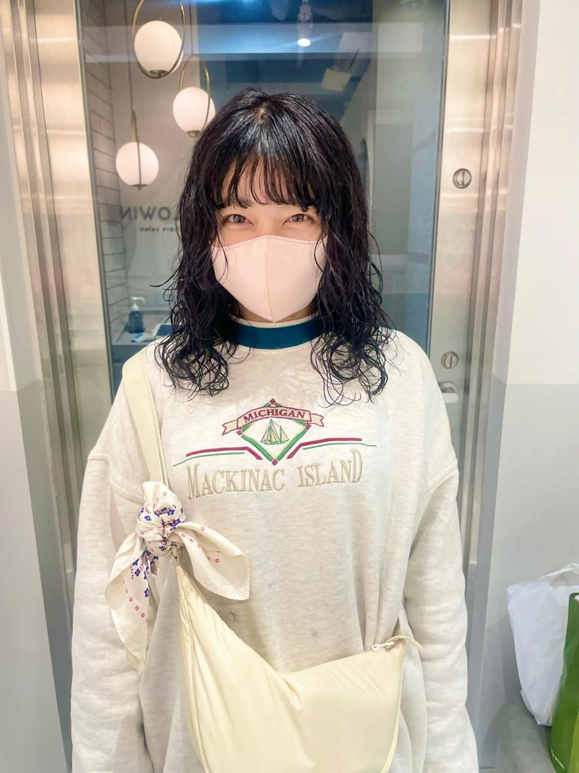 ミディアム カラー パーマ カット ヘアカラー パーマ satsuki 暖色・ブラウンカラーのヘアスタイル