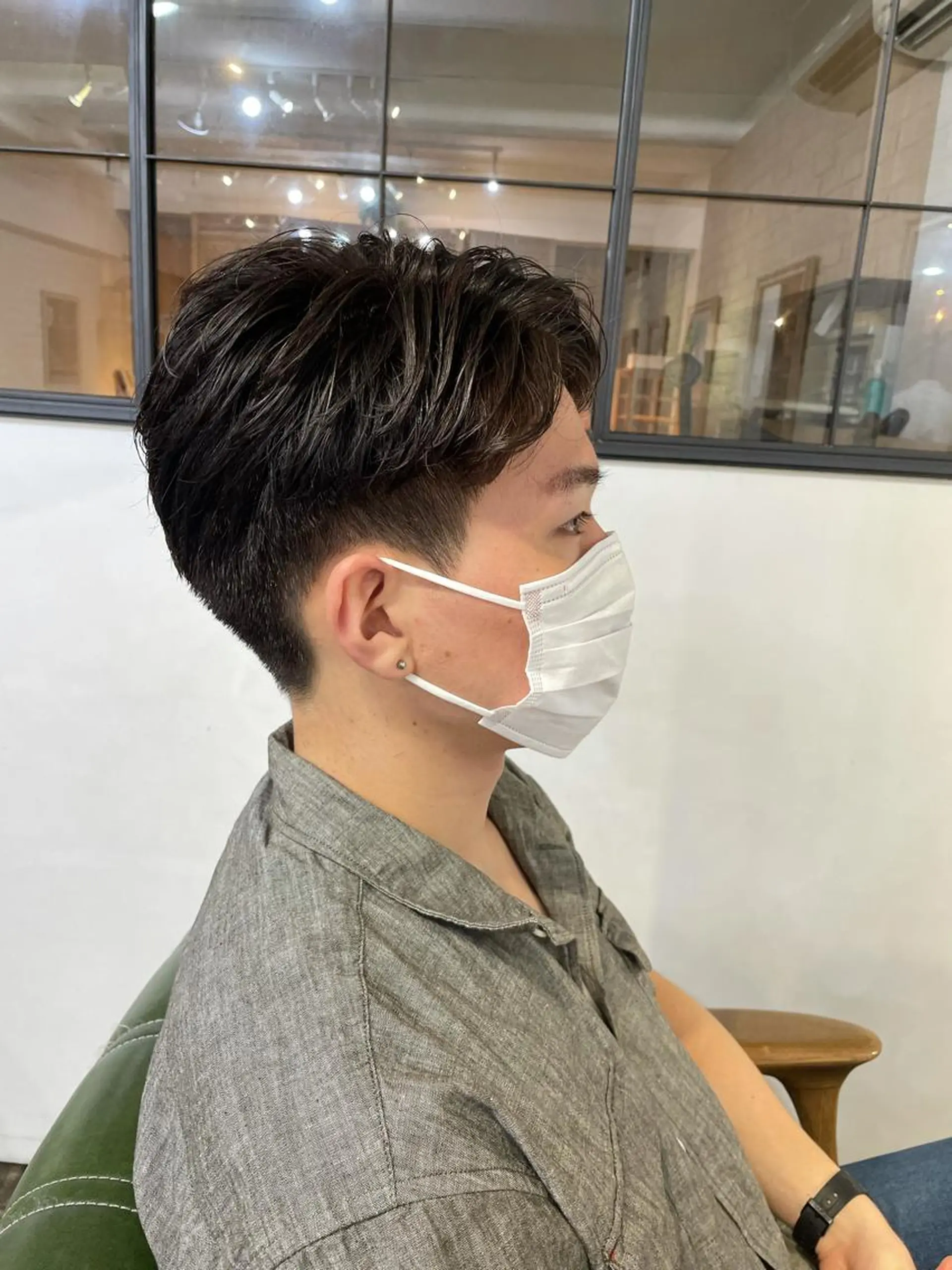 ショート メンズ hair living Liko池袋東口店所属・✨透明感カラー🌱 上村　舜のヘアスタイル