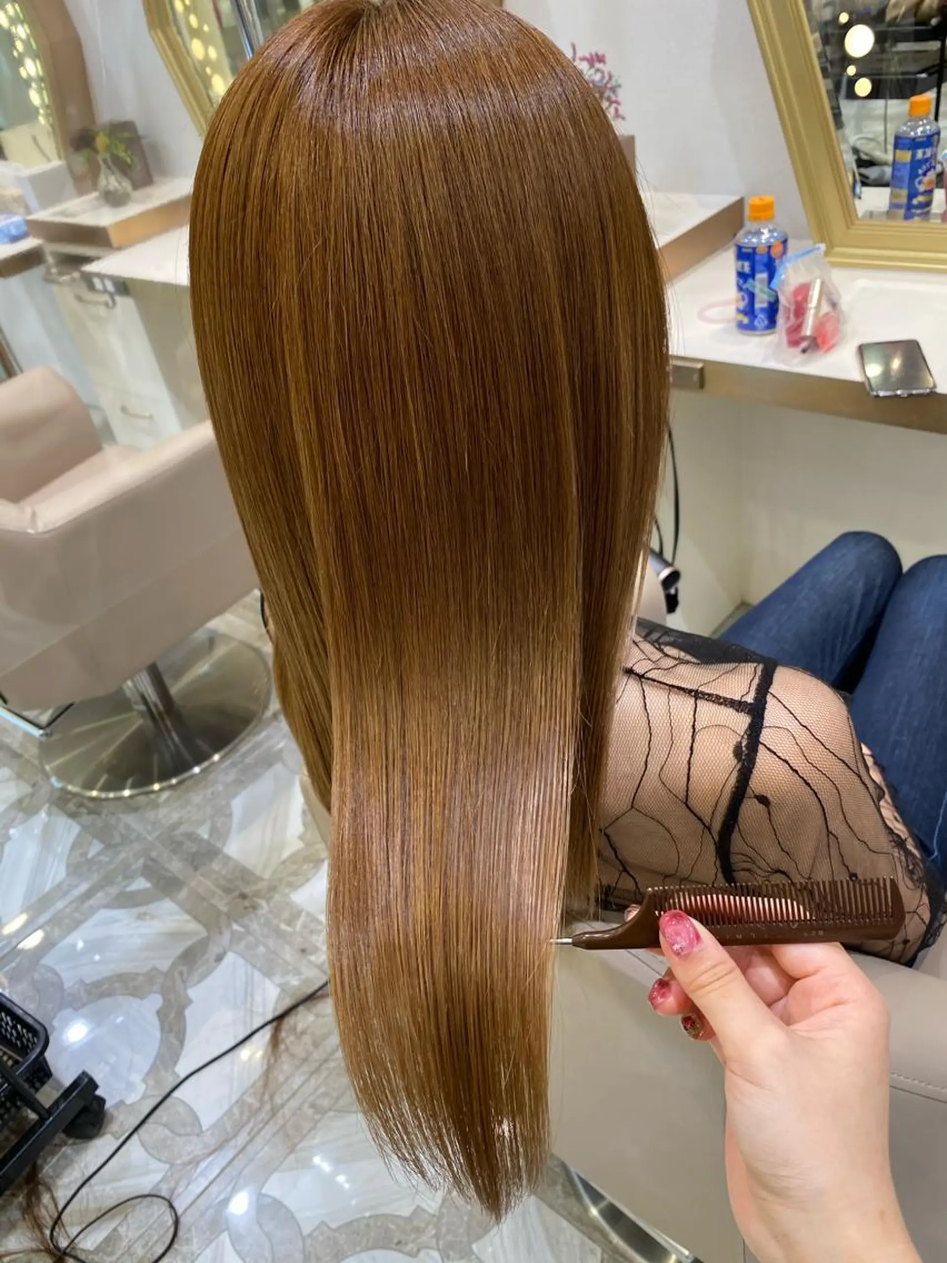 ロング カラー カット トリートメント 💙美髪救世主💙 関華蓮のヘアスタイル