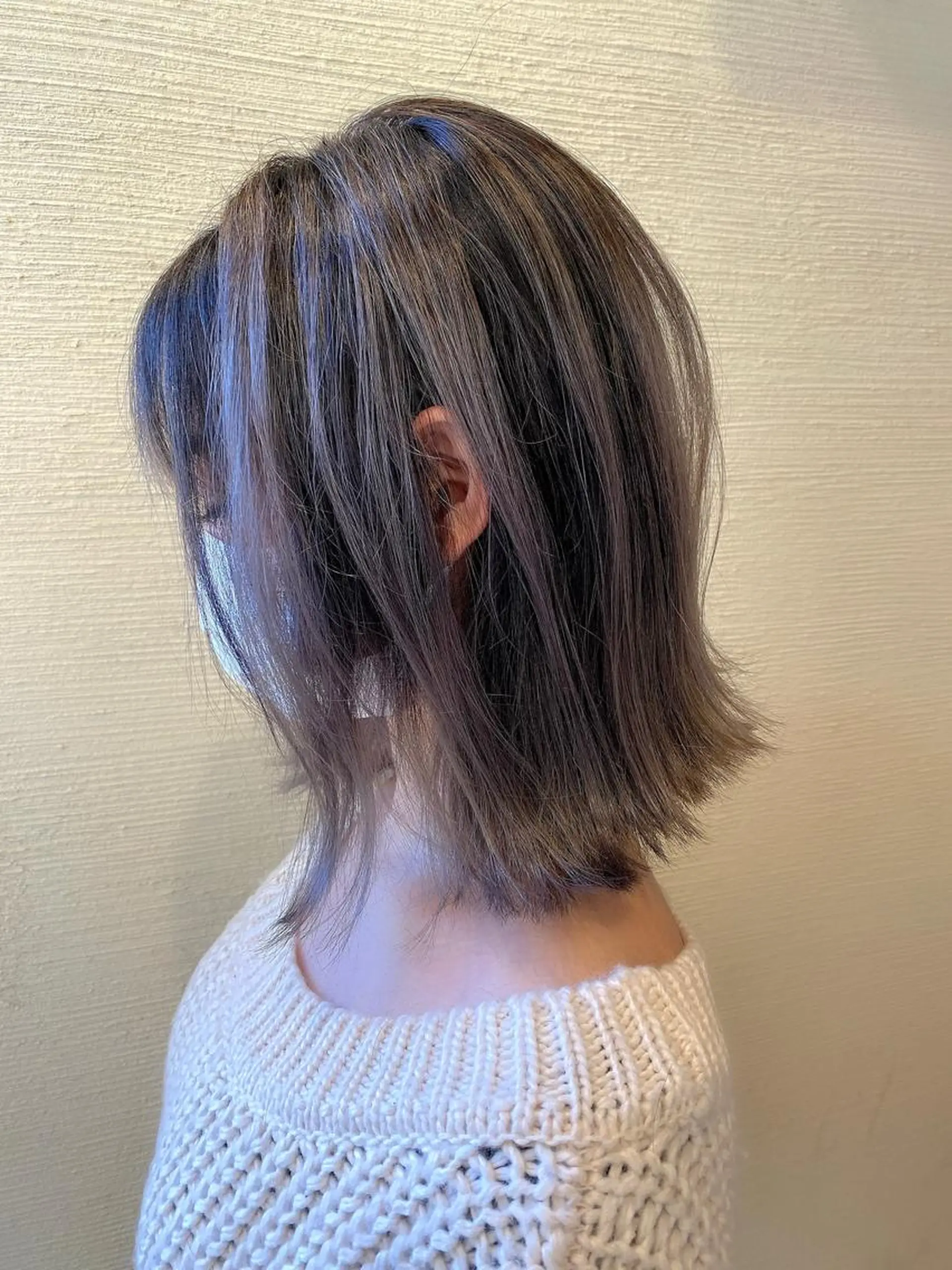 ミディアム レイヤーカット ヘアカラー 小塚 和眞のヘアスタイル