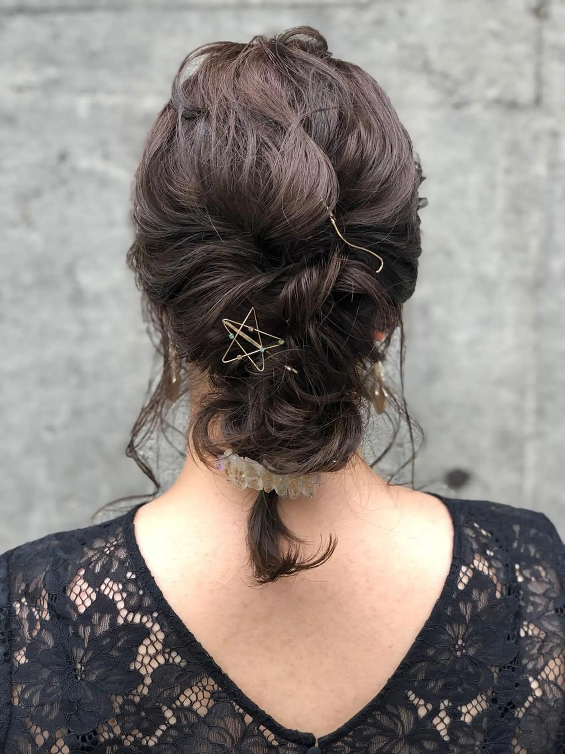 ミディアム カラー ヘアアレンジ ヘアセット SALOWIN 二子玉川店所属・kei_____ SALOWINのヘアスタイル