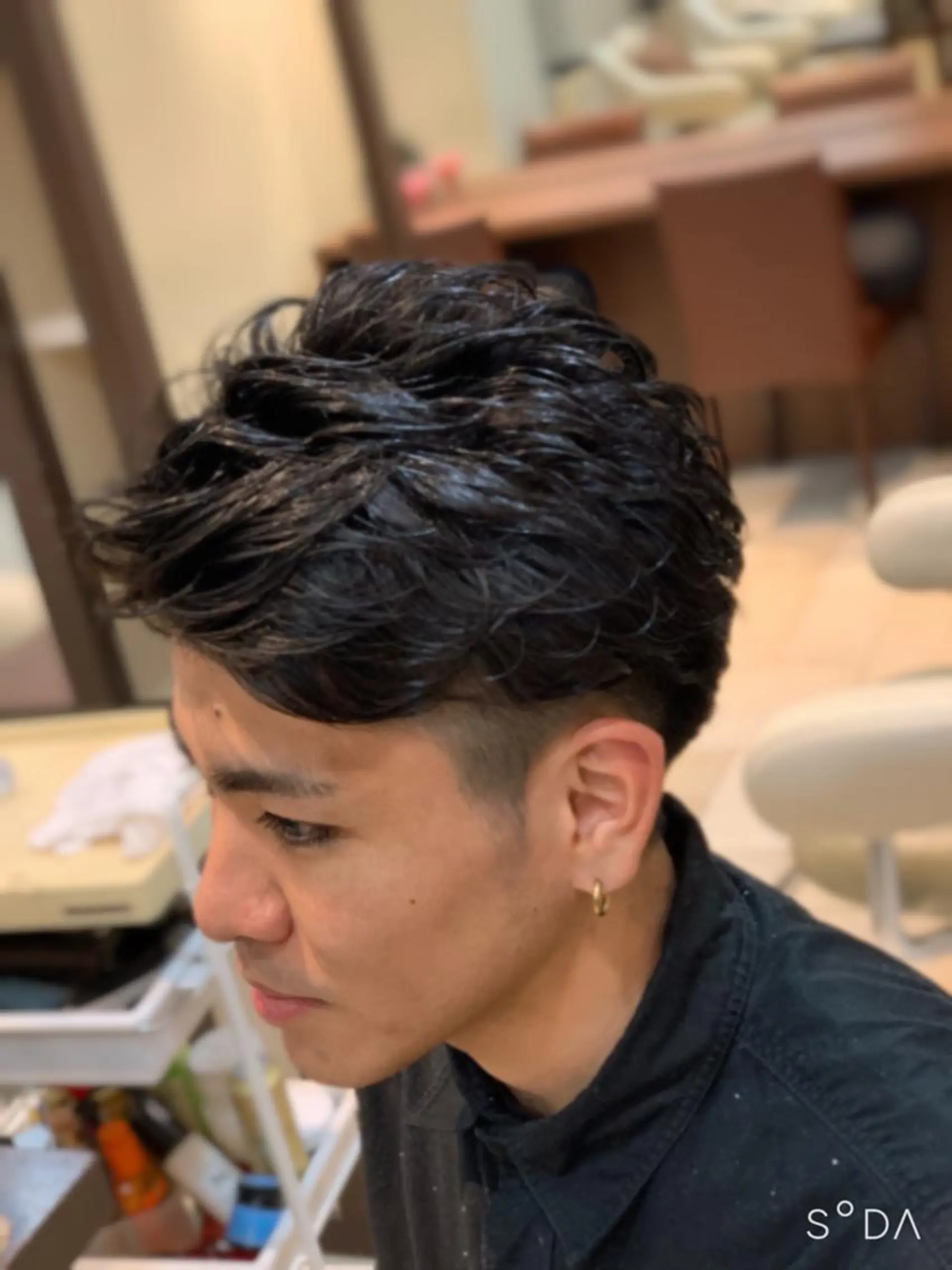 ショート パーマ メンズ メンズパーマ カット パーマ 美髪矯正/髪質改善 /ヨナミネのヘアスタイル