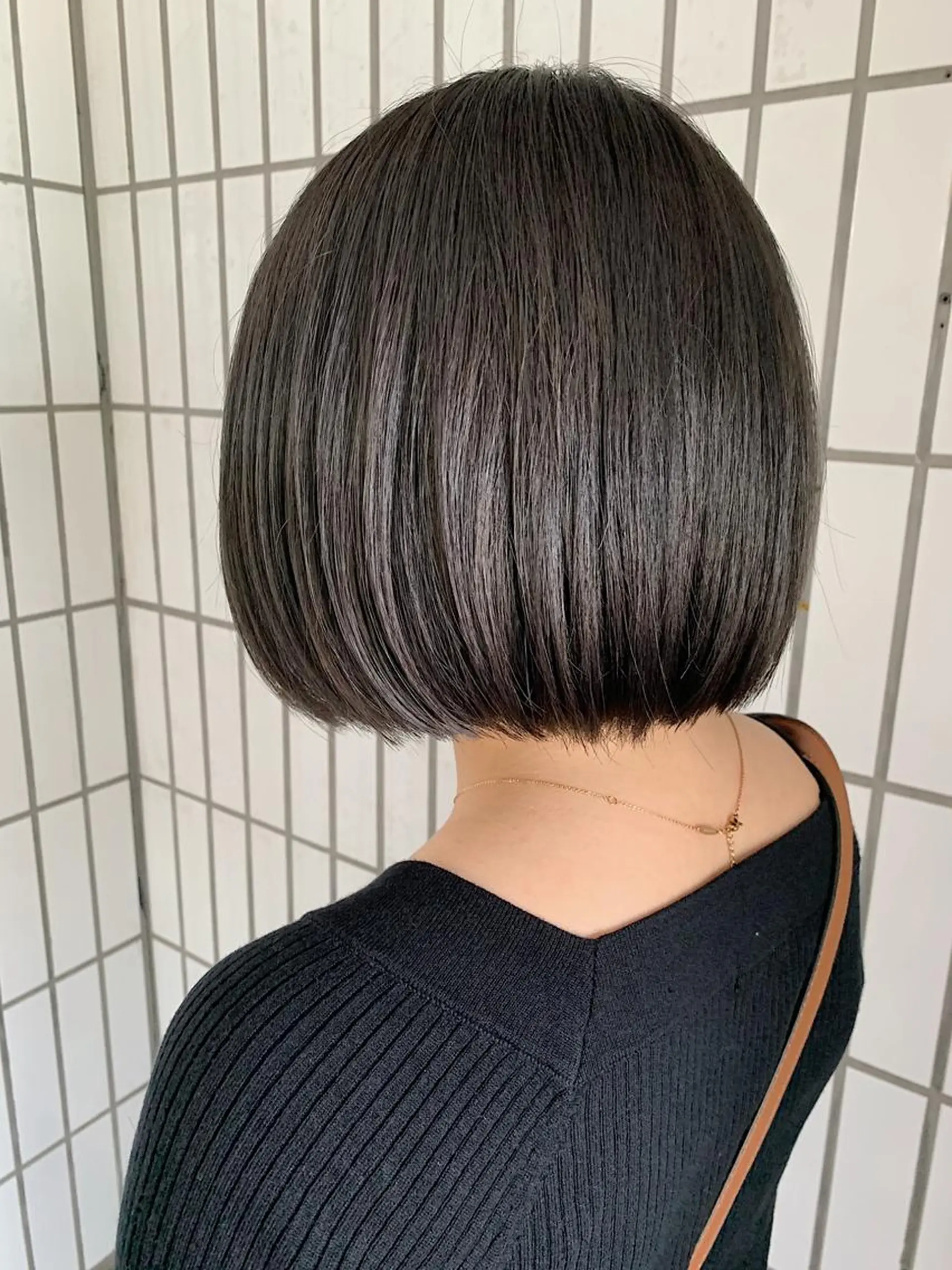 ショート カラー グレージュ ボブ 外国人風カラー ハットリ /北習志野のヘアスタイル