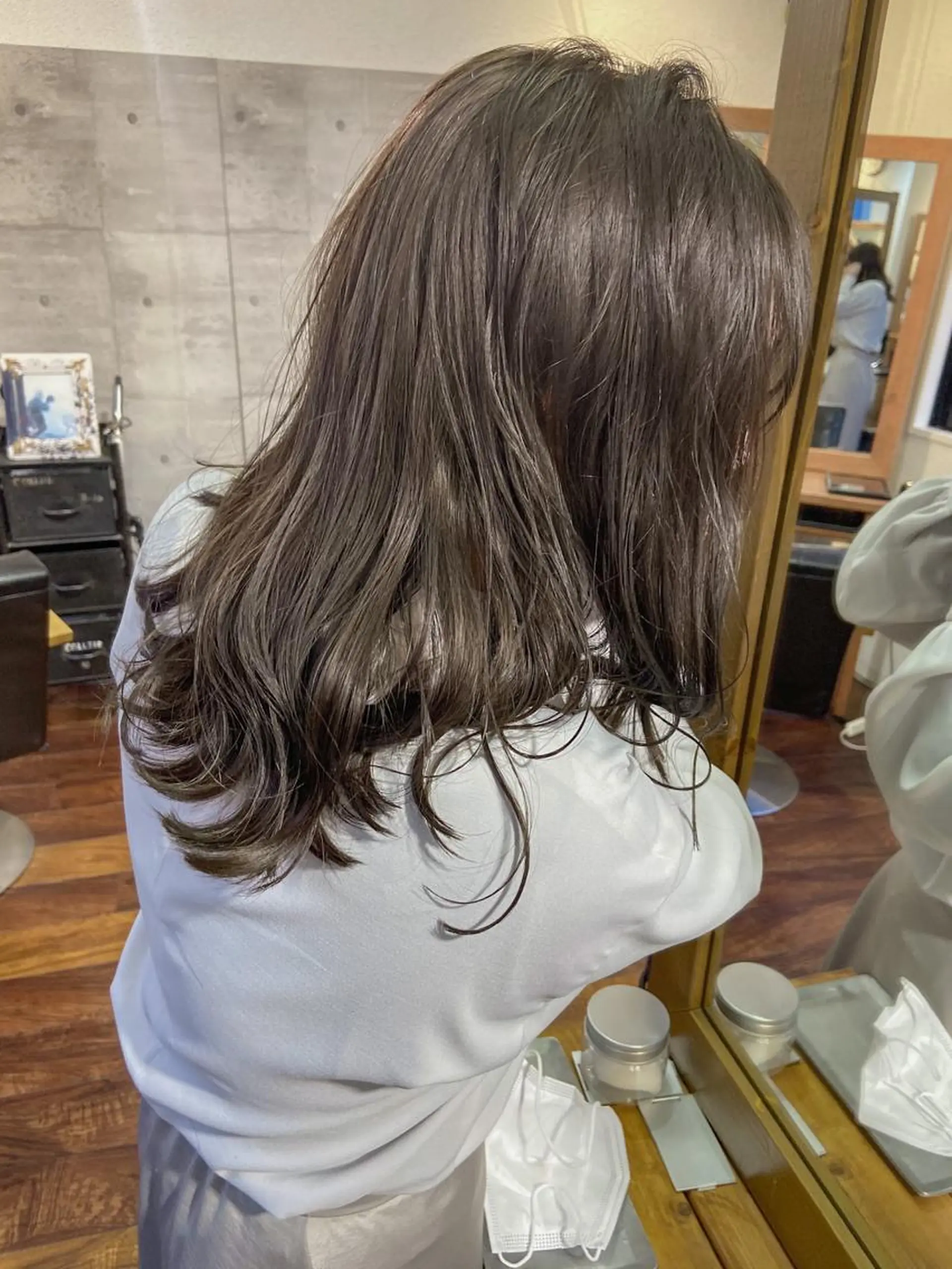 ロング カラー 黒髪 ブリーチ 透明感カラー ブリーチなしカラー オリーブカラー ヘアカラー 岡本康平/ボブ /ブリーチ/レイヤーのヘアスタイル