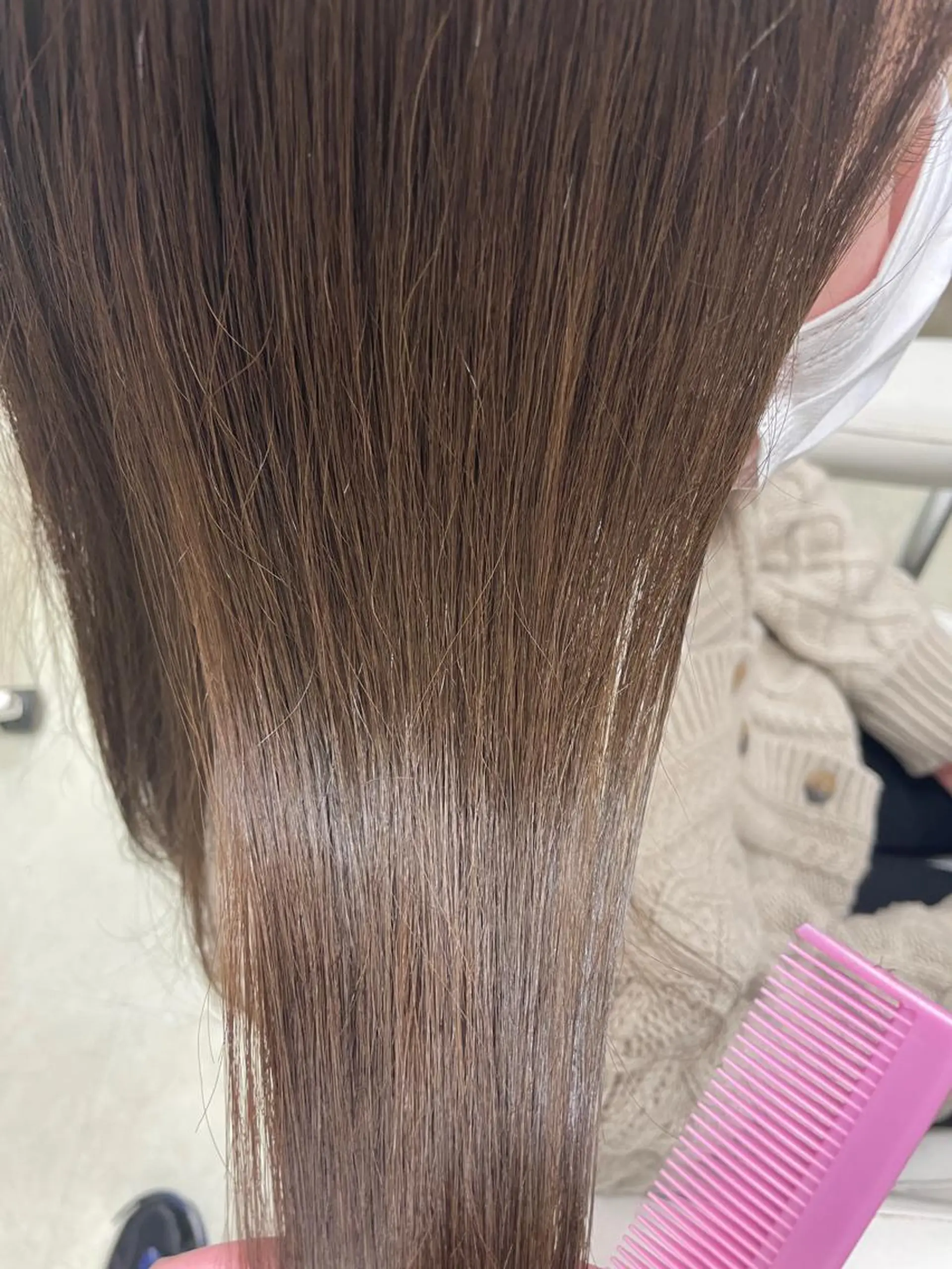 セミロング カット ヘアカラー 縮毛矯正 le. pidorgeのヘアスタイル